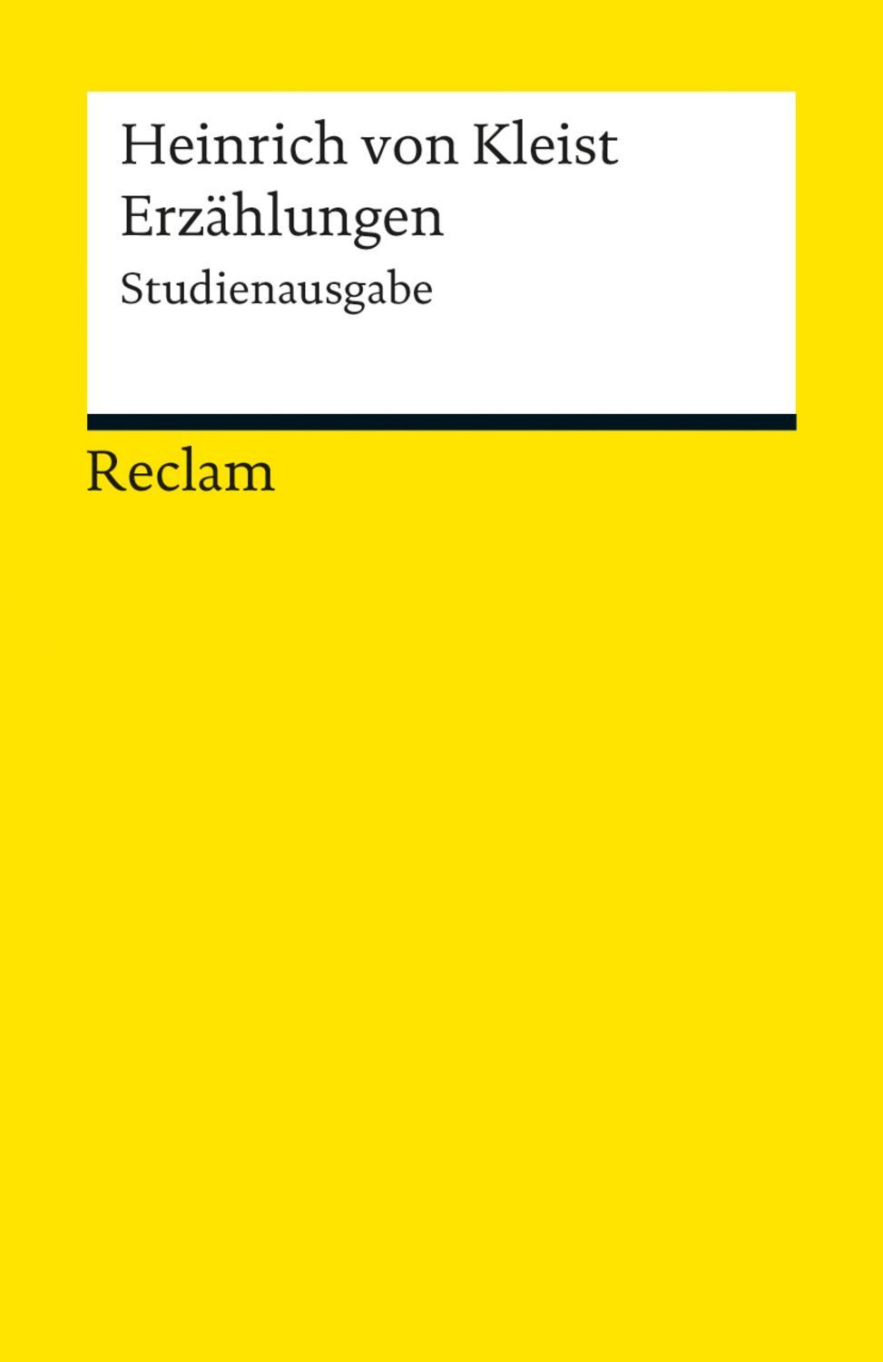 Erzählungen / Heinrich Kleist