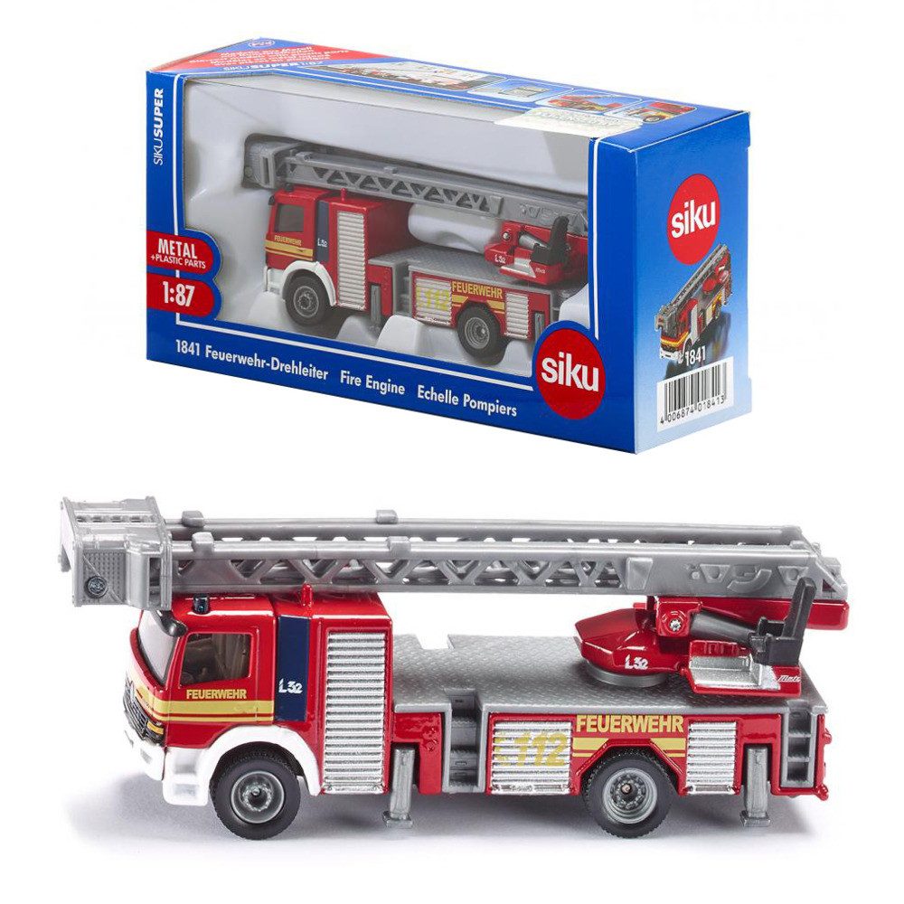 Siku Modellauto siku Mercedes-Benz Atego Feuerwehrdrehleiter 1:87