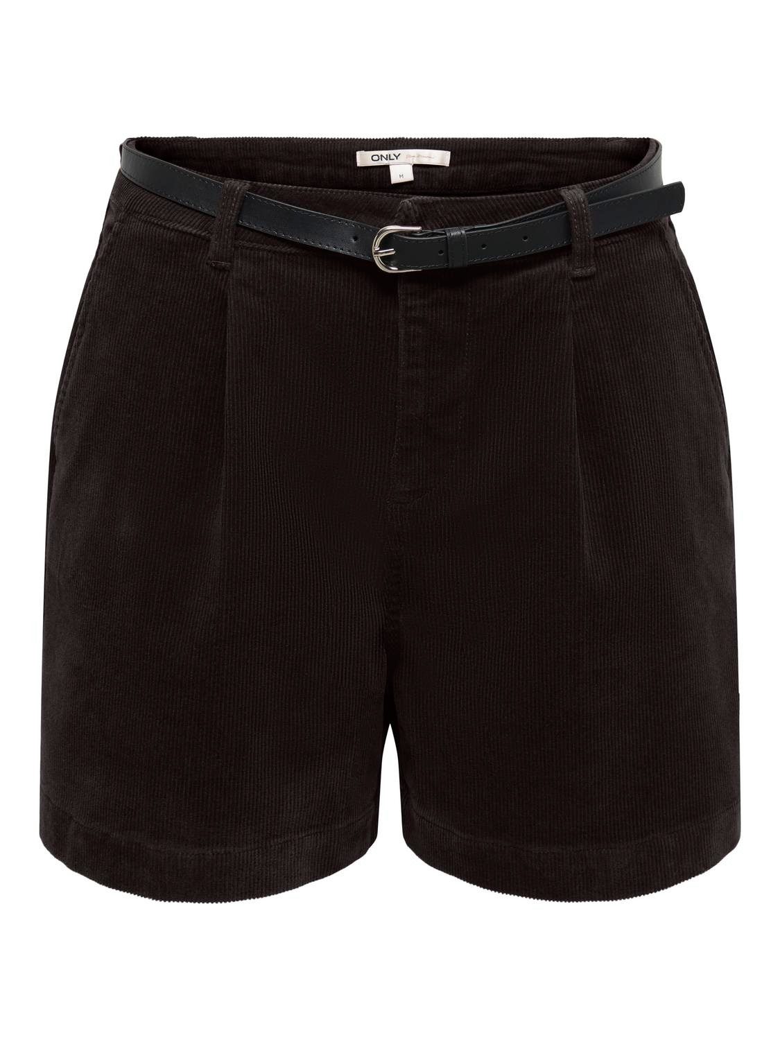 ONLY Shorts ONLZEVA HW BELT CORD SHORTS CC PNT Baumwollmischung, Cord, regular fit, high waist