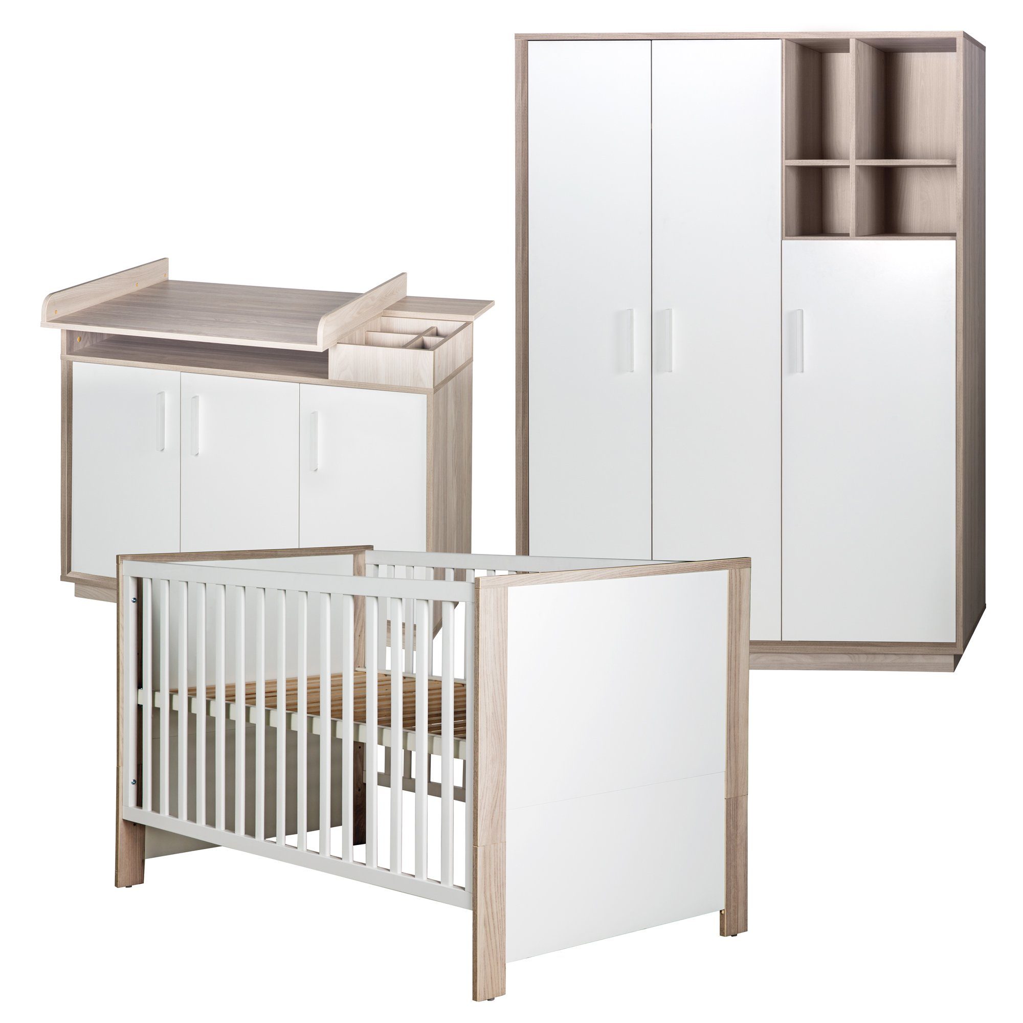 roba® Babyzimmer-Komplettset Olaf - Kinderzimmer Set - aus Holz - Weiß - De günstig online kaufen