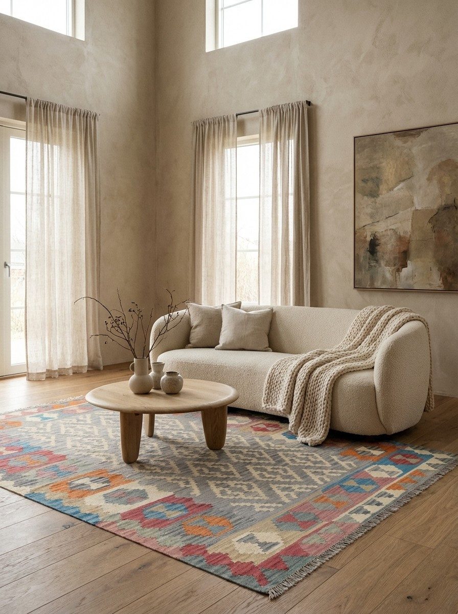 Looma Teppich Kelim Gashgai 238x168cm, rechteckig, Höhe: 5 mm, Gashgai, Schurwolle, Unikat