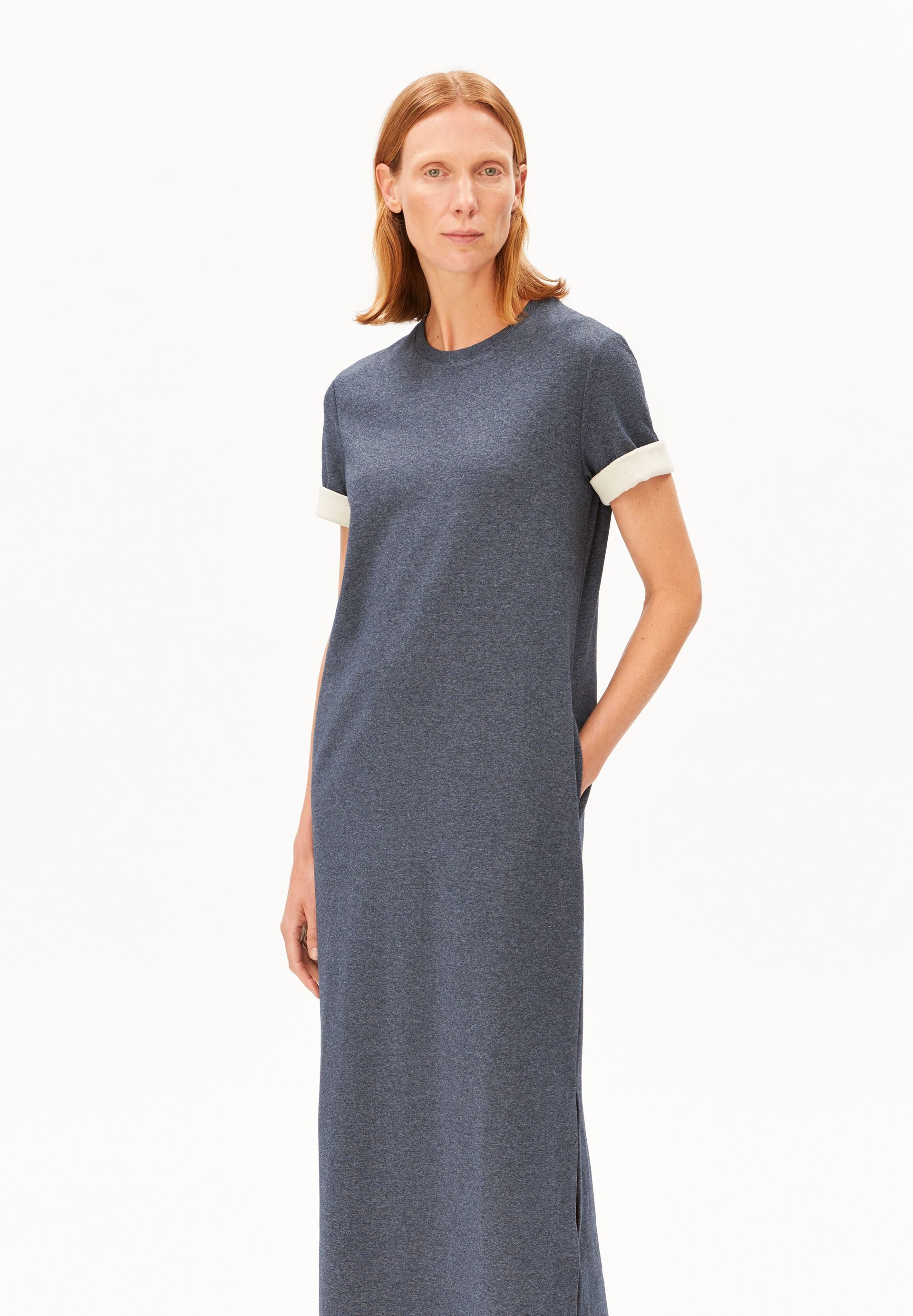 Armedangels Jerseykleid UN-WASTED Jerseykleid aus recyceltem Baumwoll Mix (Regular Fit) recycelter Baumwoll Mix
