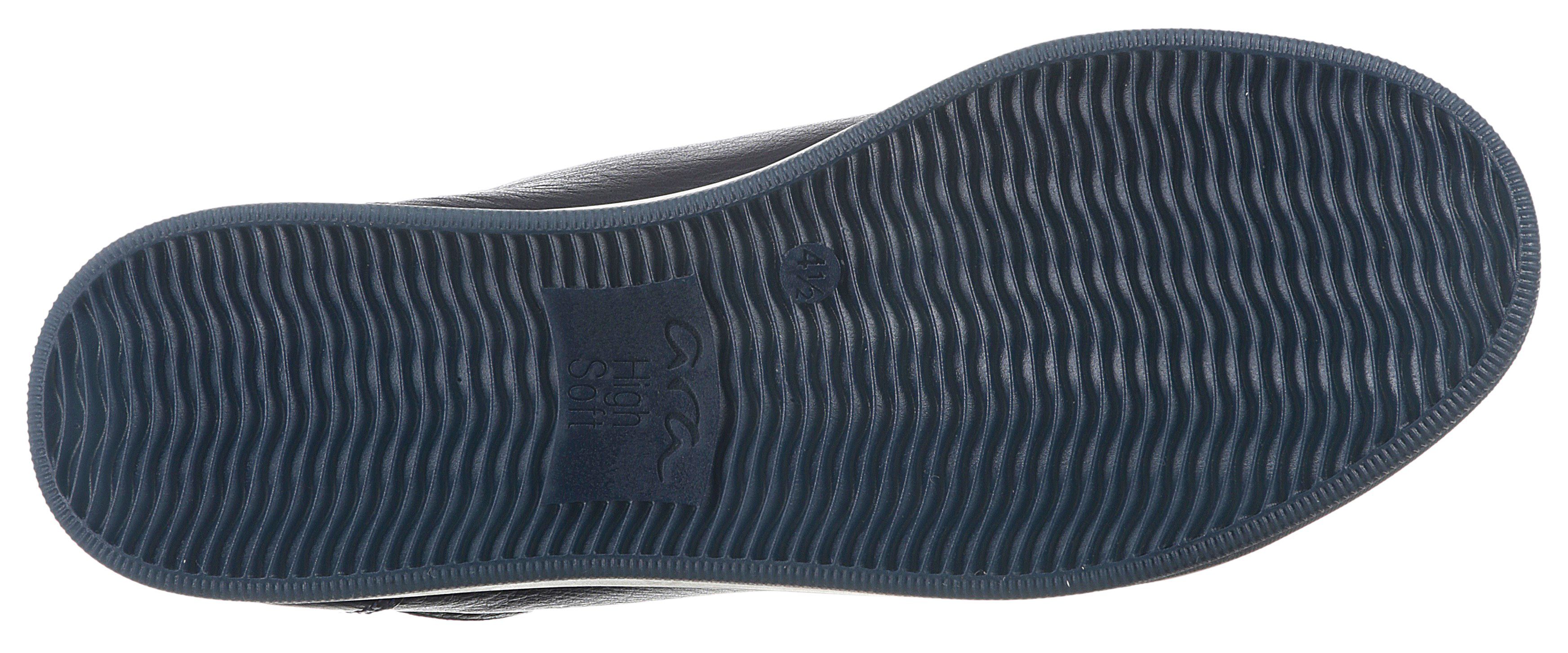 Ara ROM Schnürboots, Keilabsatz, High Top-Sneaker, Freizeitschuh in Schuhweite G = weit