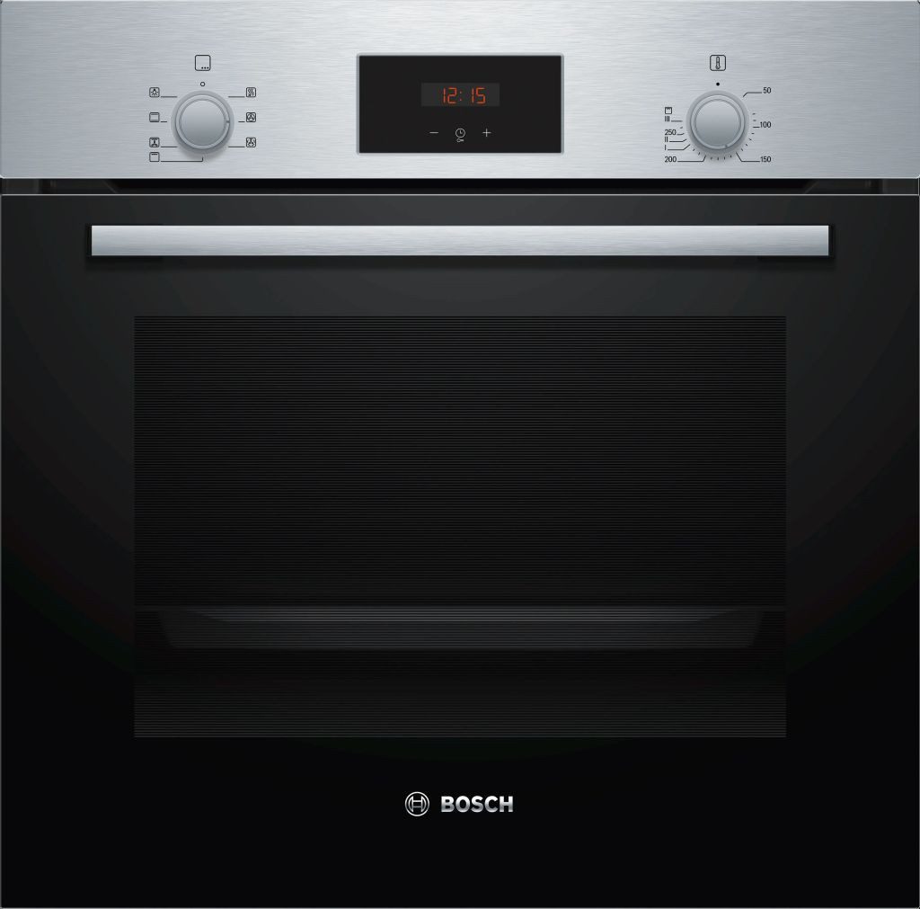BOSCH Backofen-Set Herd-Set Bosch Backofen 3D-Heißluft + PKM Flex-Induktionskochfeld 60cm, EcoClean Direct