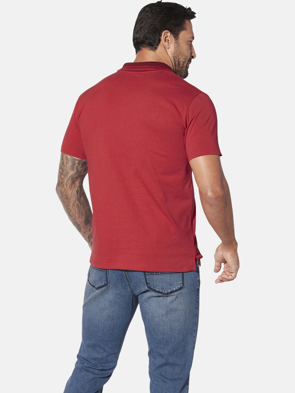 Jan Vanderstorm Poloshirt JORKLAN mit Brustprint günstig online kaufen