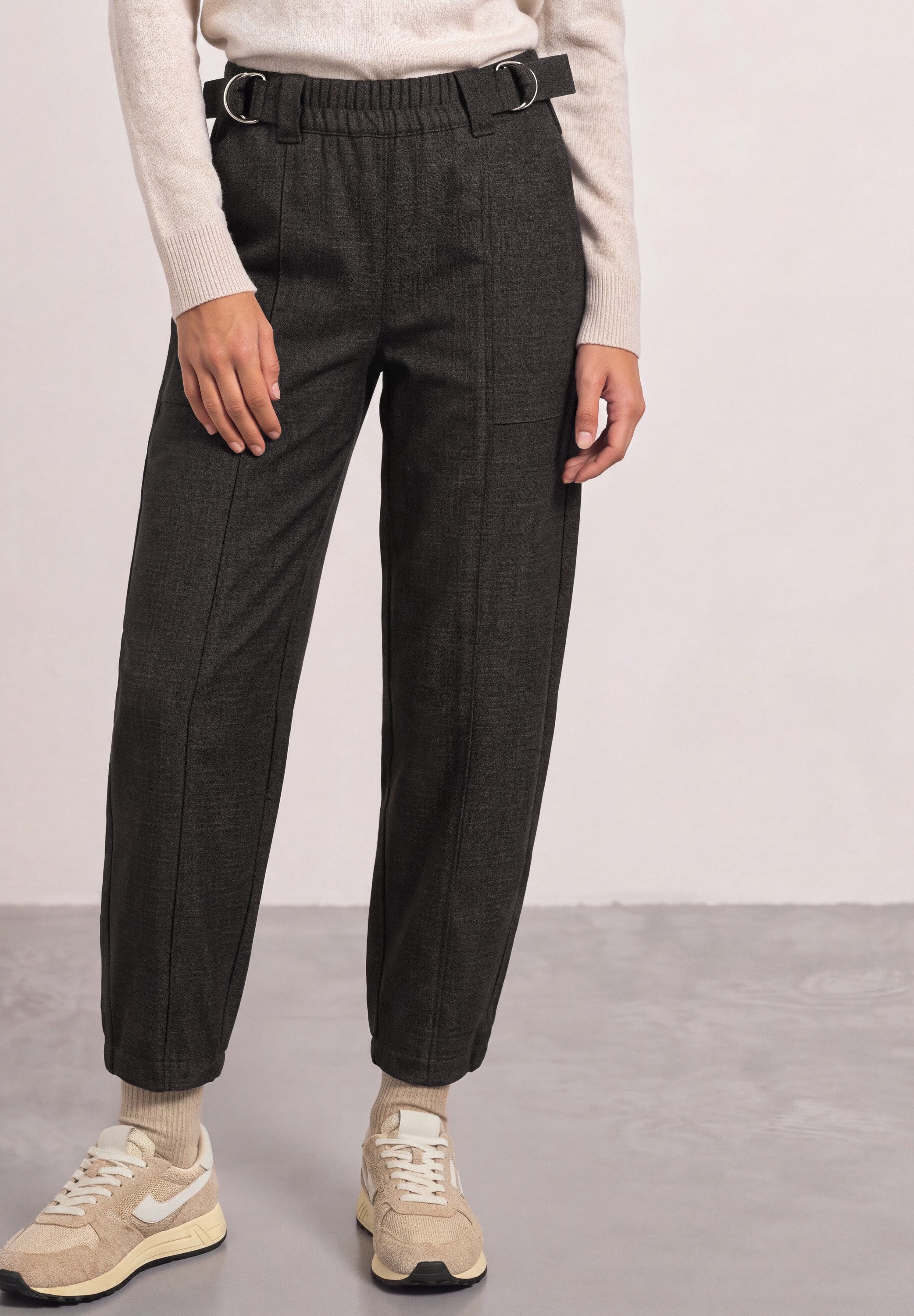 STREET ONE Stoffhose mit Elastikbund