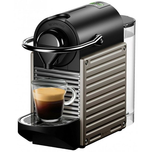 Nespresso Kapselmaschine Krups XN304T Nespresso Pixie – Kapsel Automat – titan