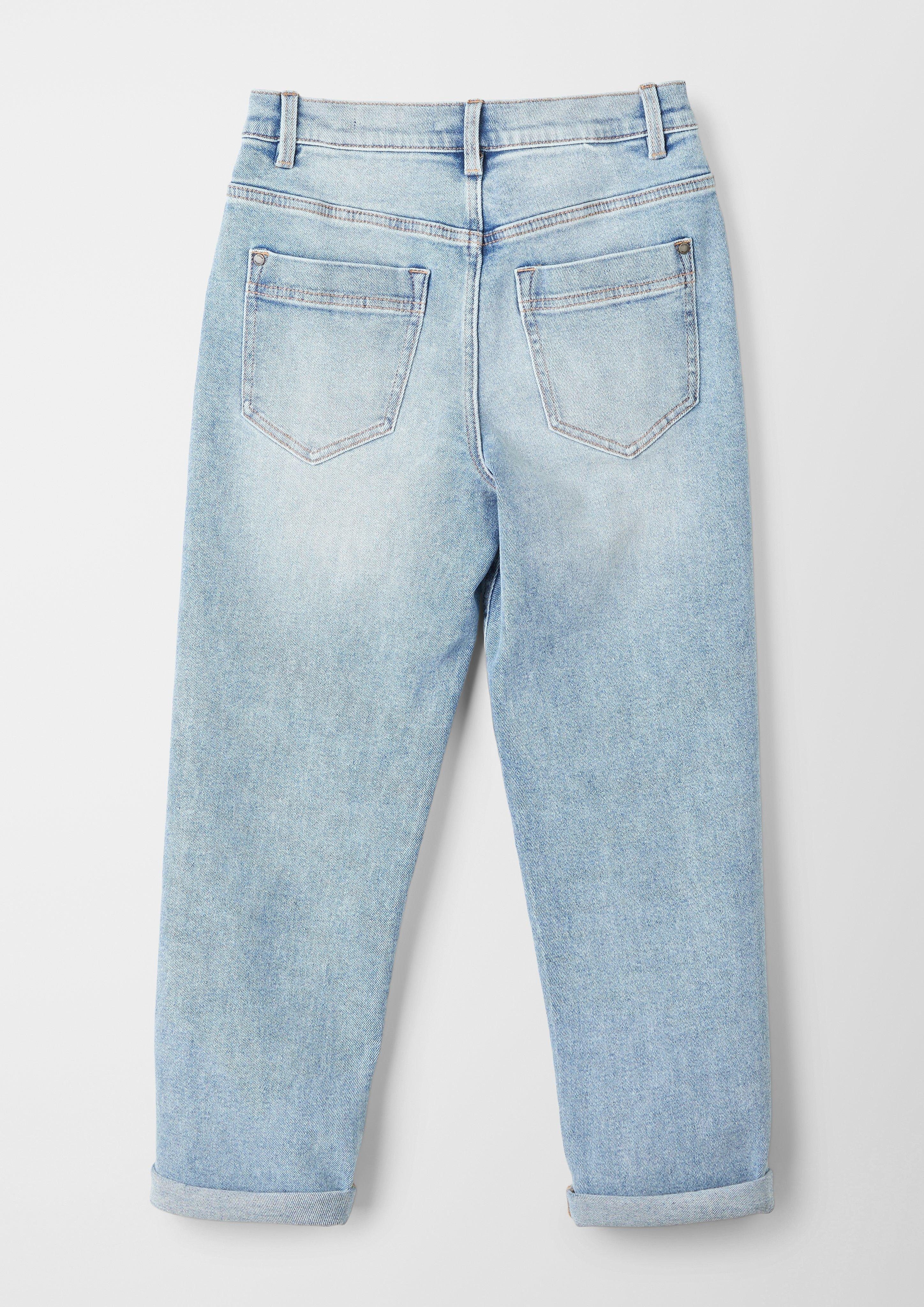 s.Oliver 5-Pocket-Jeans Jeans Fit / / Waschung Rise Leg Mid Relaxed Tapered 