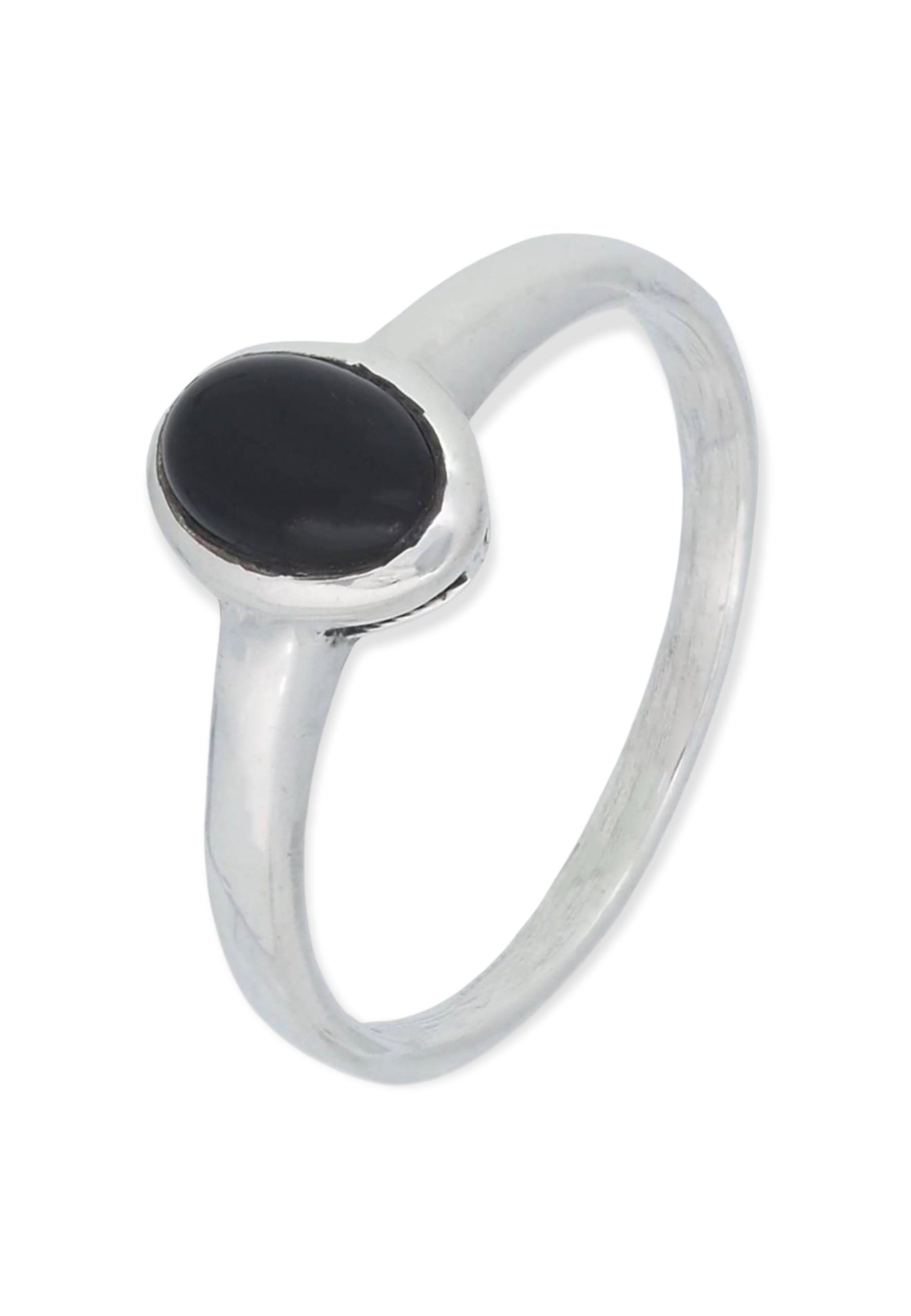 mantraroma Silberring 925er Silber mit Onyx