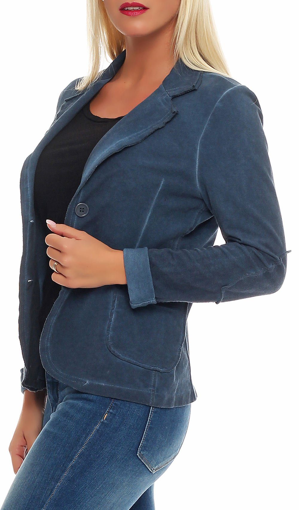 malito more than fashion Jackenblazer malito Damen Blazer im Washed Style, günstig online kaufen