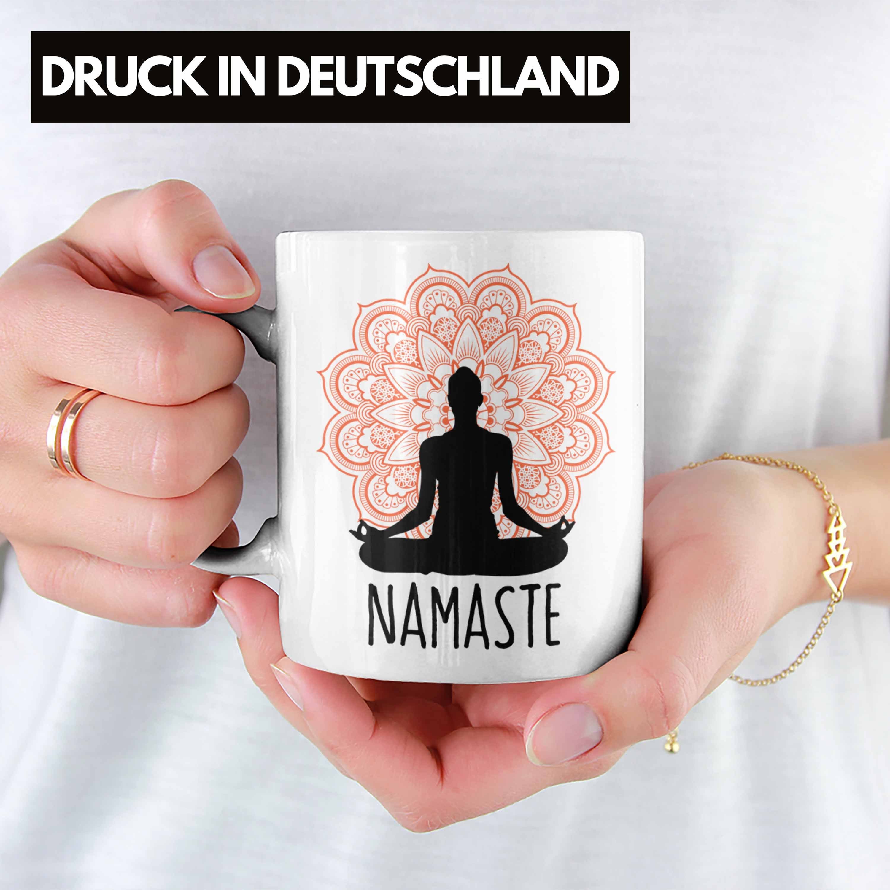 Inspirierendes für Tasse Nama Meditations-Tasse Trendation Geschenk Weiss Meditationliebhaber