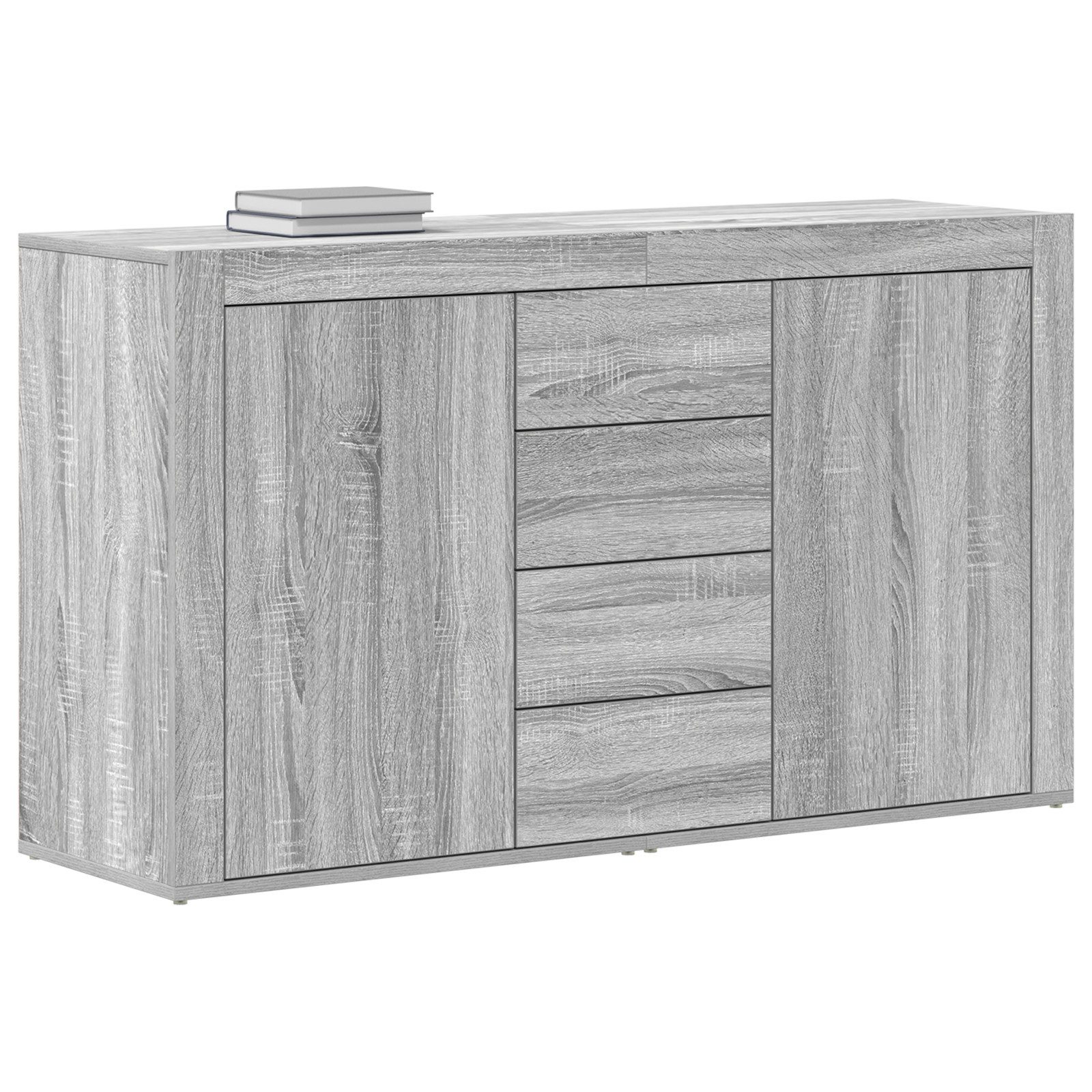 vidaXL Sideboard Sideboard Grau sonoma Holzwerkstoff günstig online kaufen