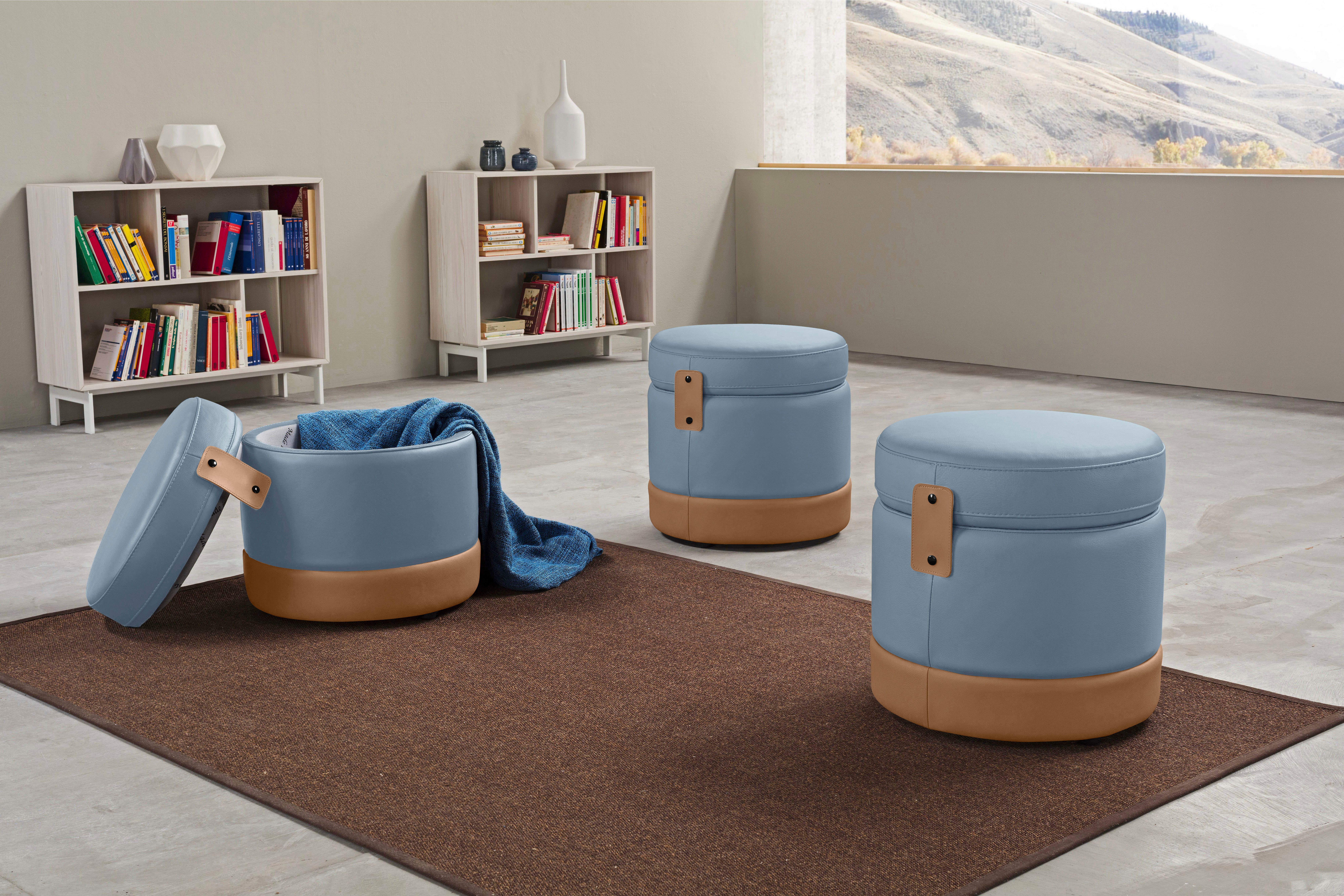 Egoitaliano Hocker Tonder, Designhocker als Blickfang mit tollen Details (1 St), inkl. Stauraum