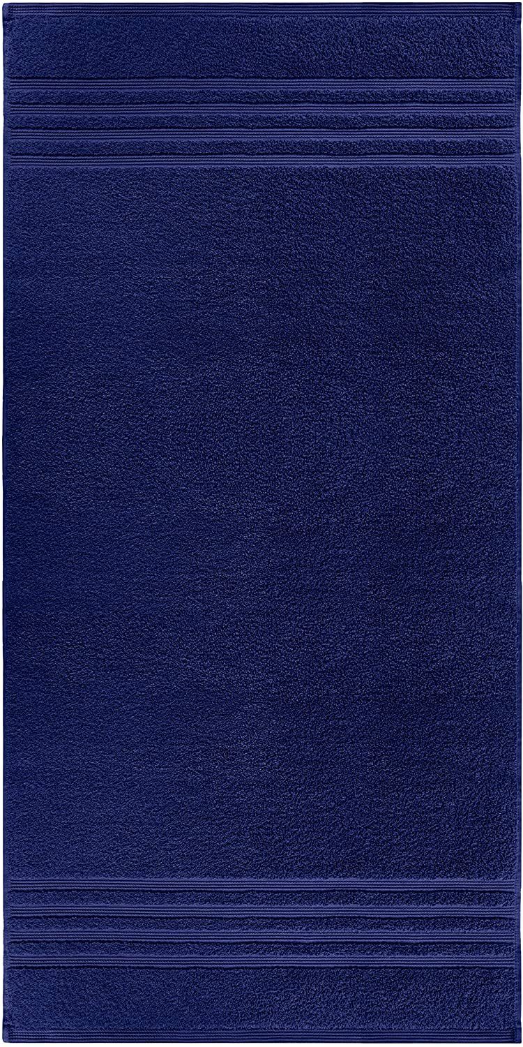 cm Frottee Marine Blau Lashuma Badezimmer 70x140 dunkel Duschtuch London, blau (1-St), Handtuch