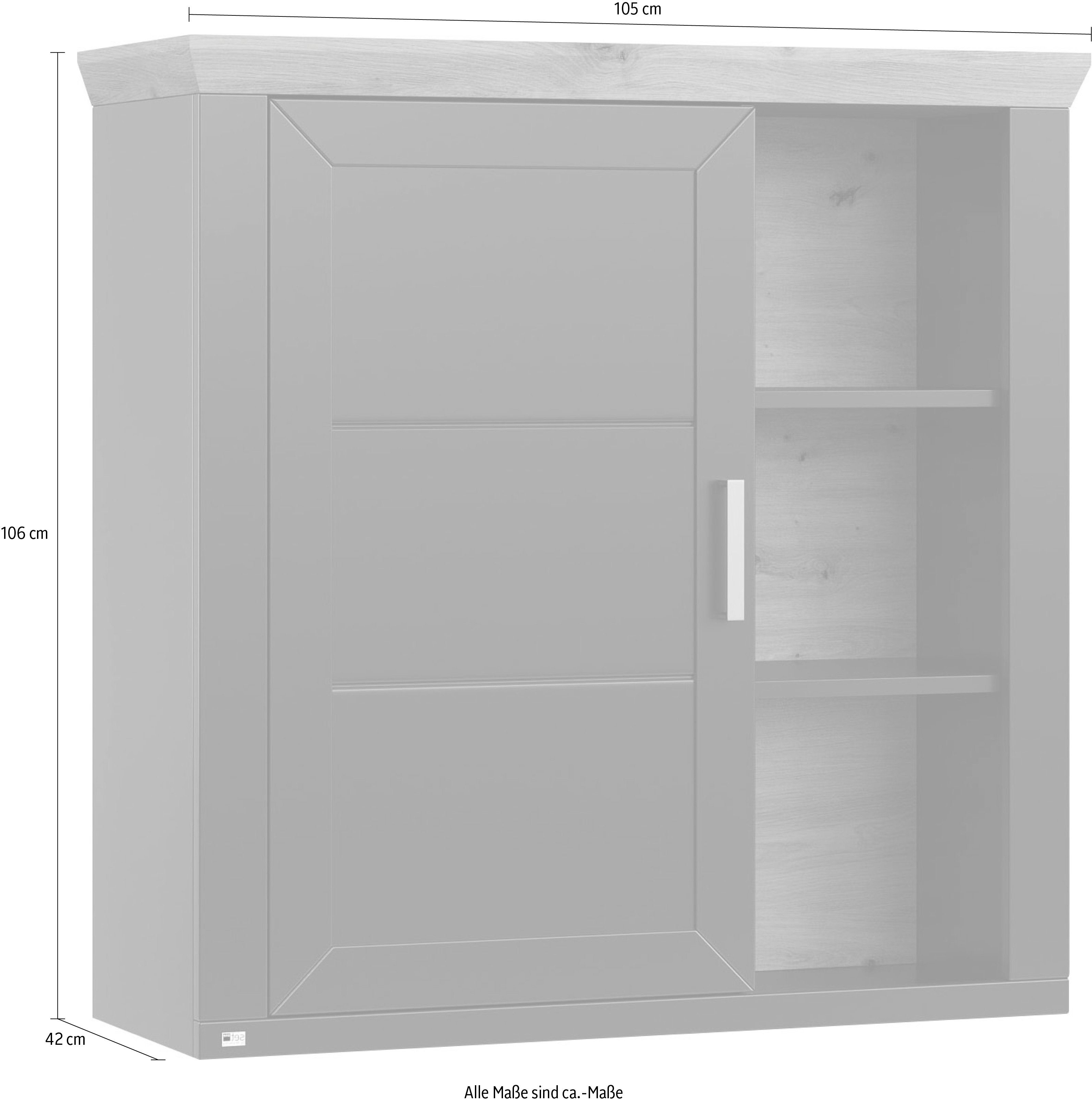 und mit Musterring 3 Hängeschrank one Fächern 1 york by Holztür Typ set offenen 23,