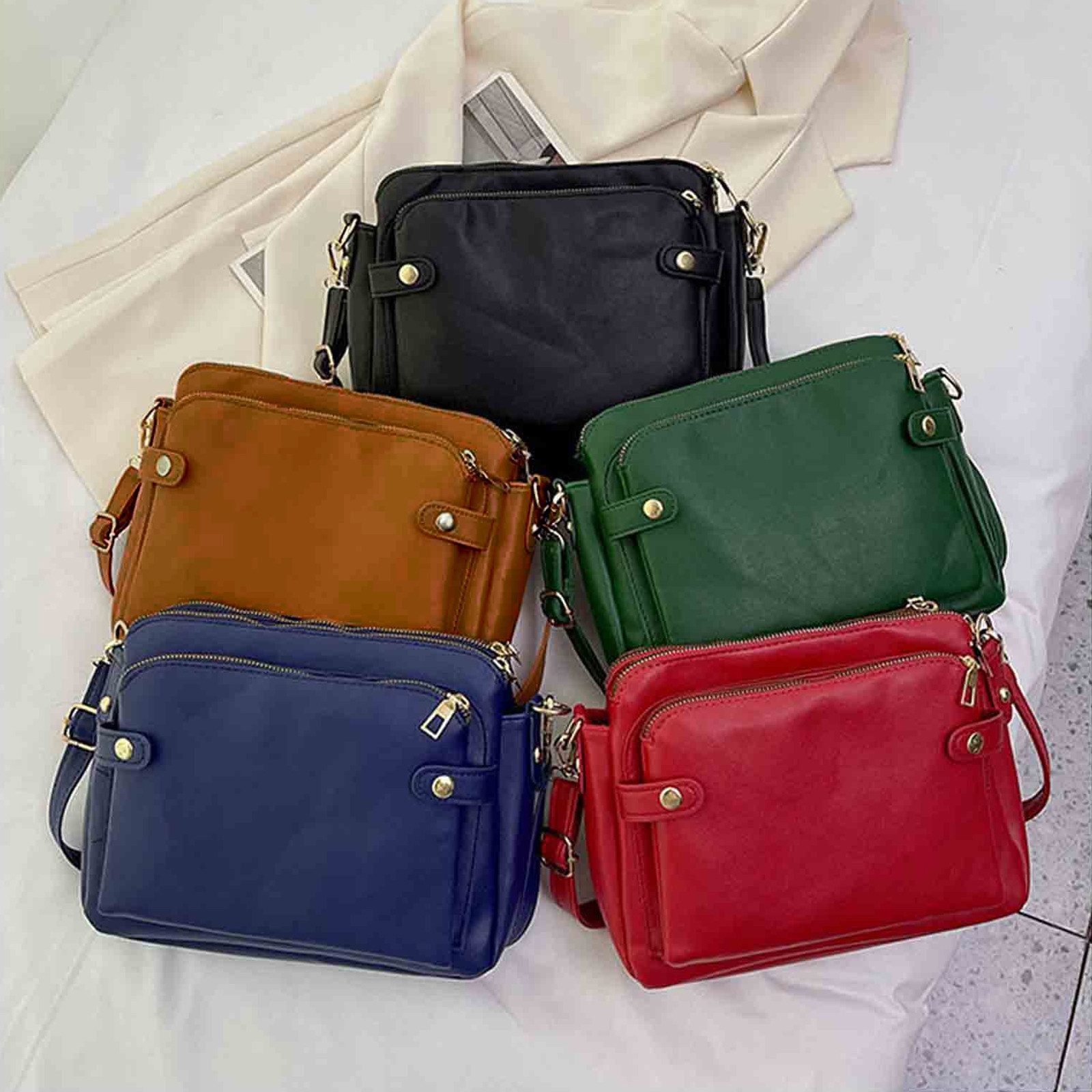 REDOM Umhängetasche Kunstleder Damen Schultertasche Freizeittasche günstig online kaufen