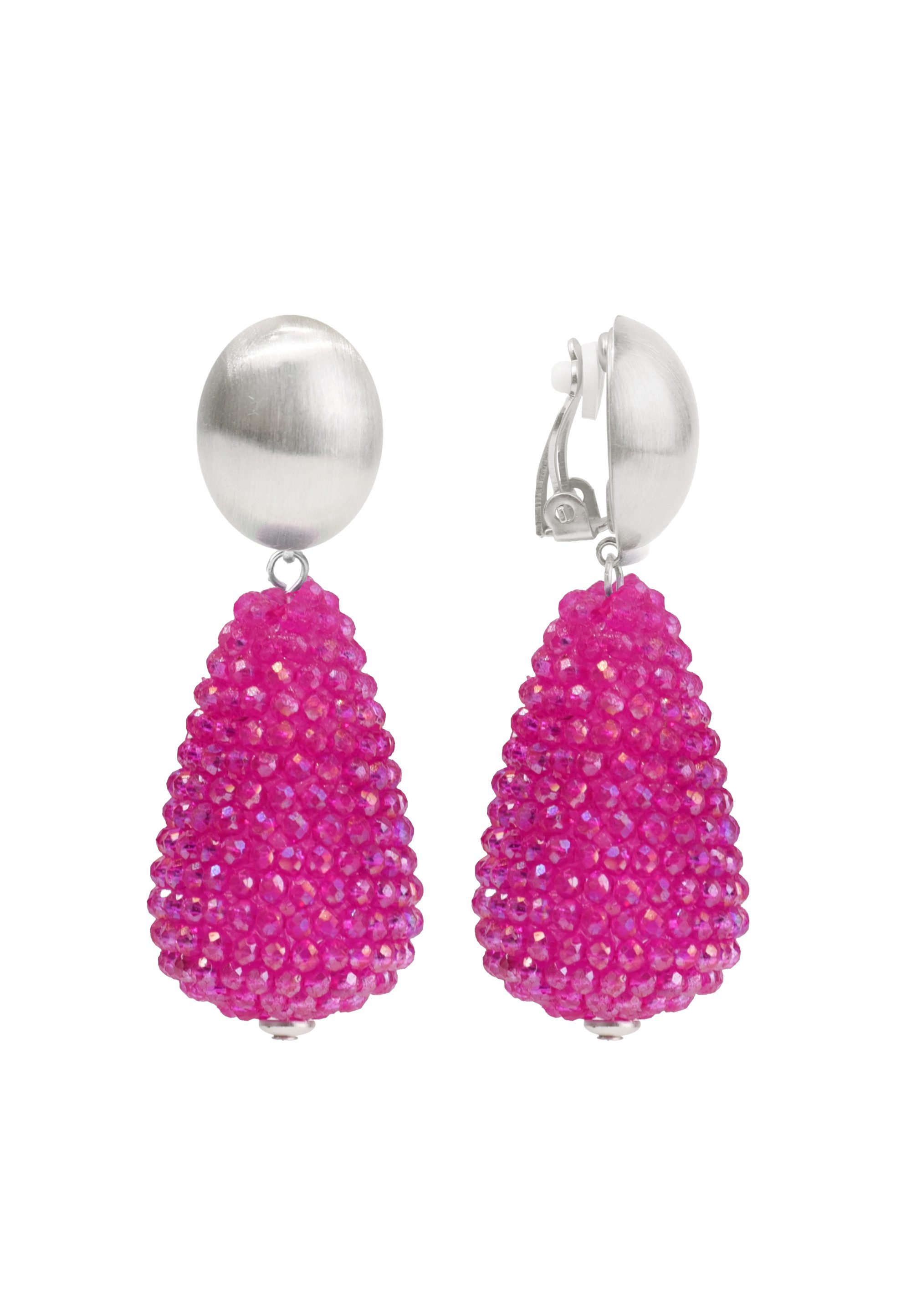 FILIPPA FIRENZE Paar Ohrclips Fioruccio, mit funkelnden Kristallen günstig online kaufen