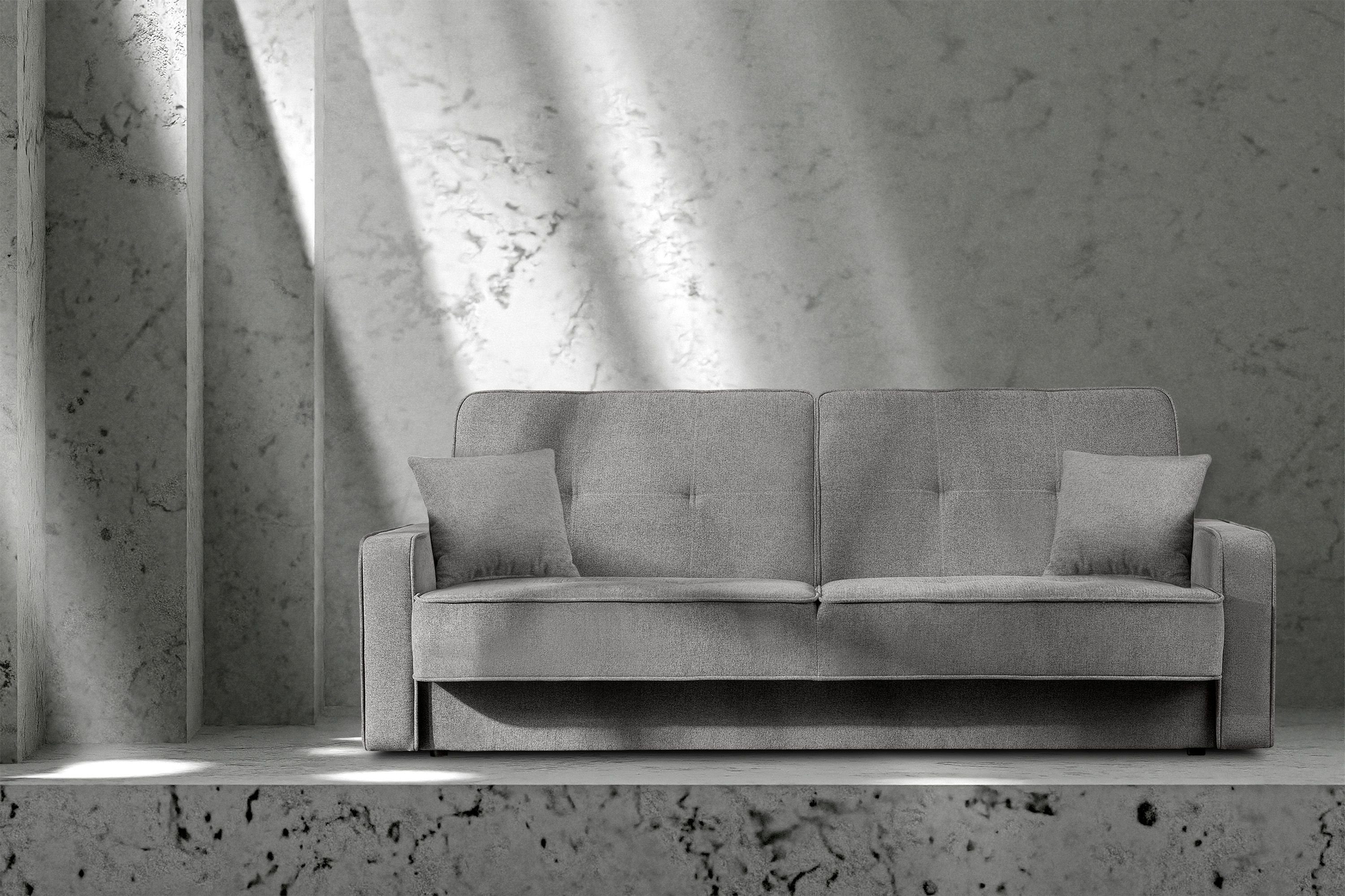 KONSIMO® Schlafsofa ORIO Sofa 3 Personen, Liegefläche: 219x90cm,mit Wellenunterfederung,mit Schlaffunktion