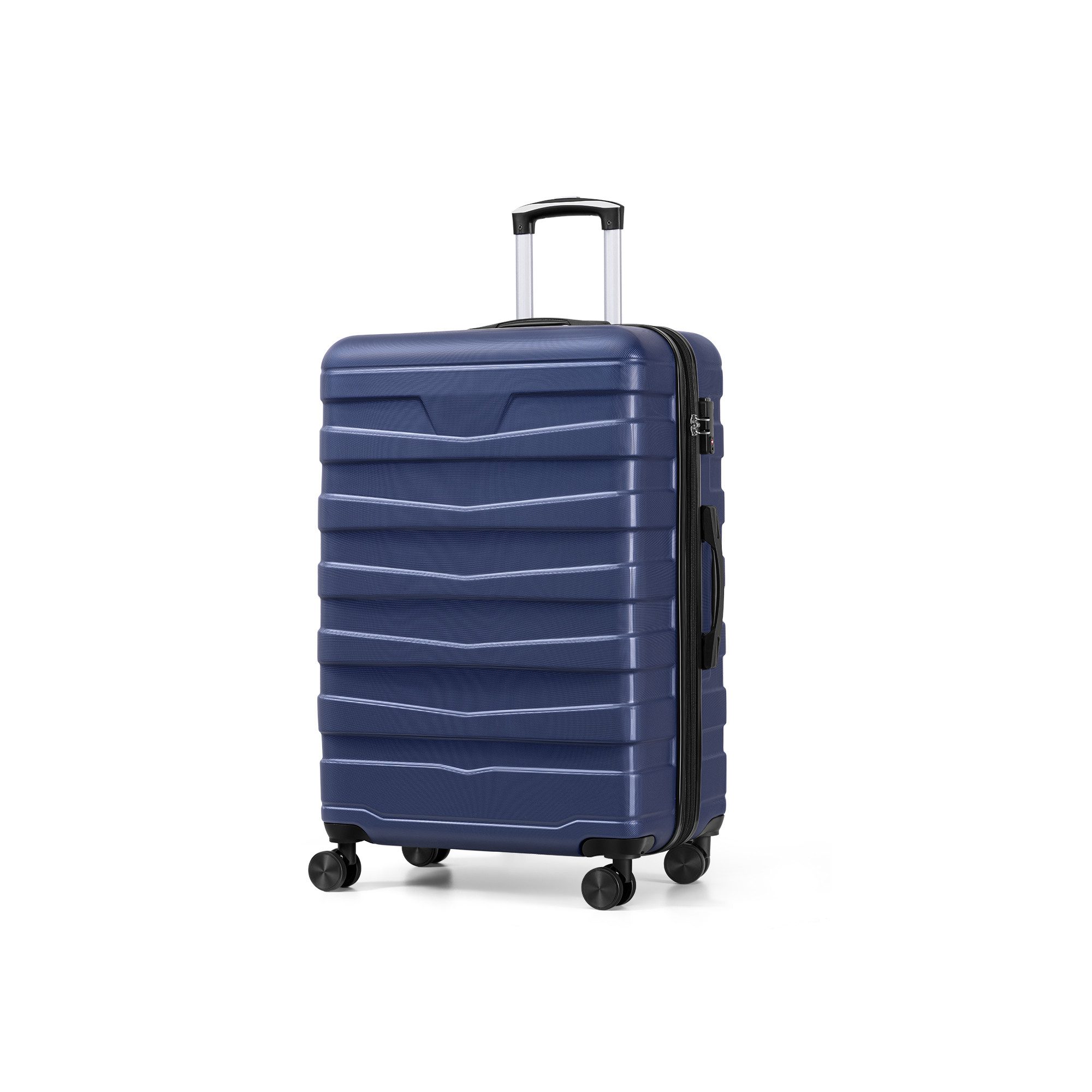 ChaCool Hartschalen-Trolley Hartschalen-Trolley Premium Reisekoffer Rollbarer Handgepäck, Koffer mit vier 360° Rollen und Zahlenschloss, 57/67/77 cm, 40/62/99 L