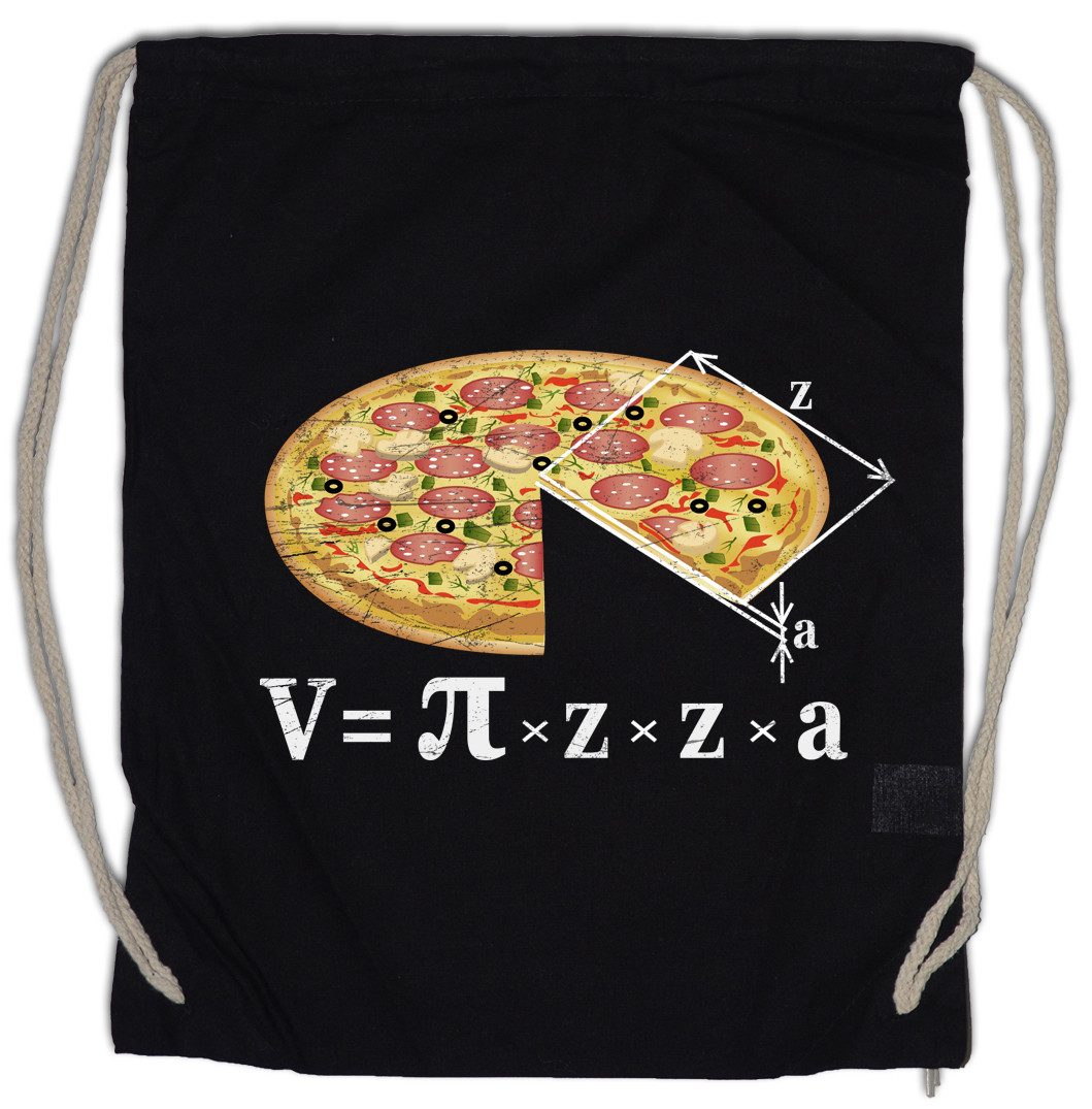 Turnbeutel V = Pizza I Turnbeutel Lehrer Fun Teacher Professor Nerd Geek Science