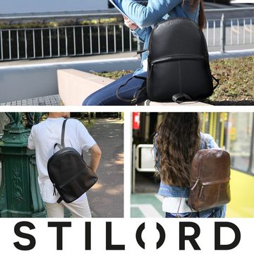 STILORD Notebook-Rucksack "Conner" Leder-Rucksack Vintage groß