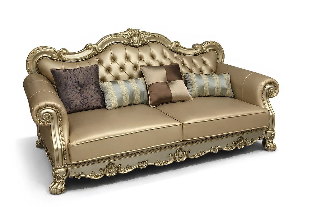 JVmoebel Chesterfield-Sofa Klassisches Chesterfield Sofa in edlem Barockdesign, Made in Europa
