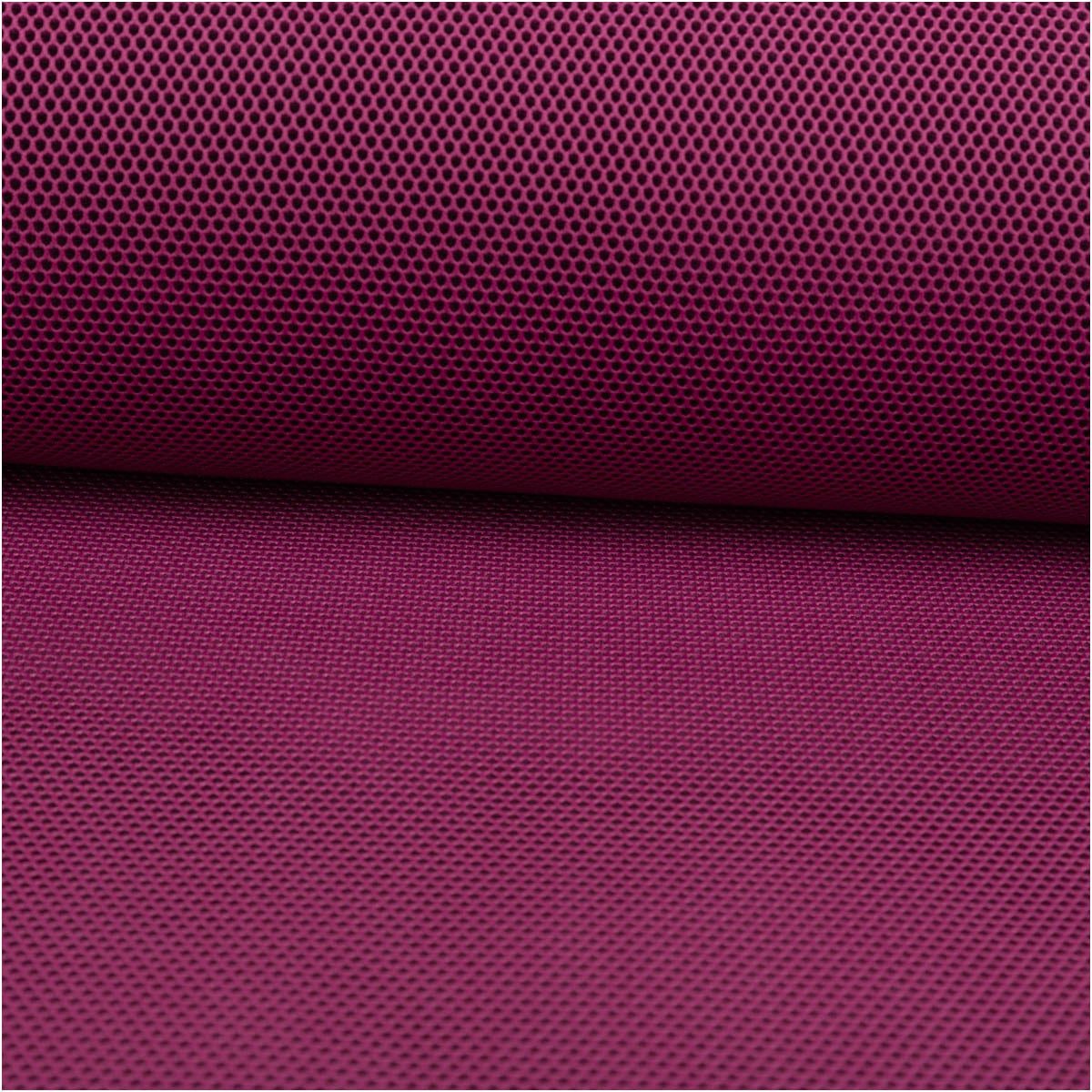 Swafing Stoff Mesh Stoff 3D Wabenstruktur pink schwarz – 150 cm, Martindale 30.000, atmungsaktiv