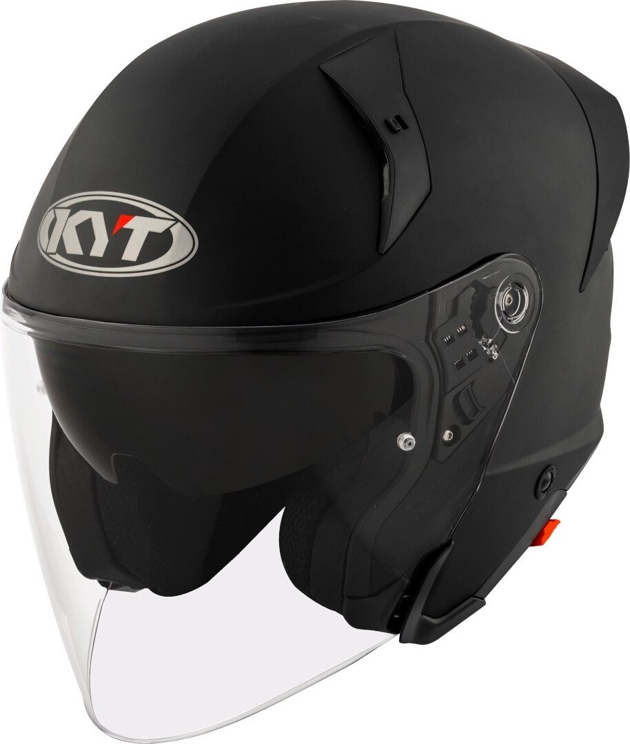 KYT Motorradhelm TTR-Jet Plain Jethelm, integriertes Sonnenvisier