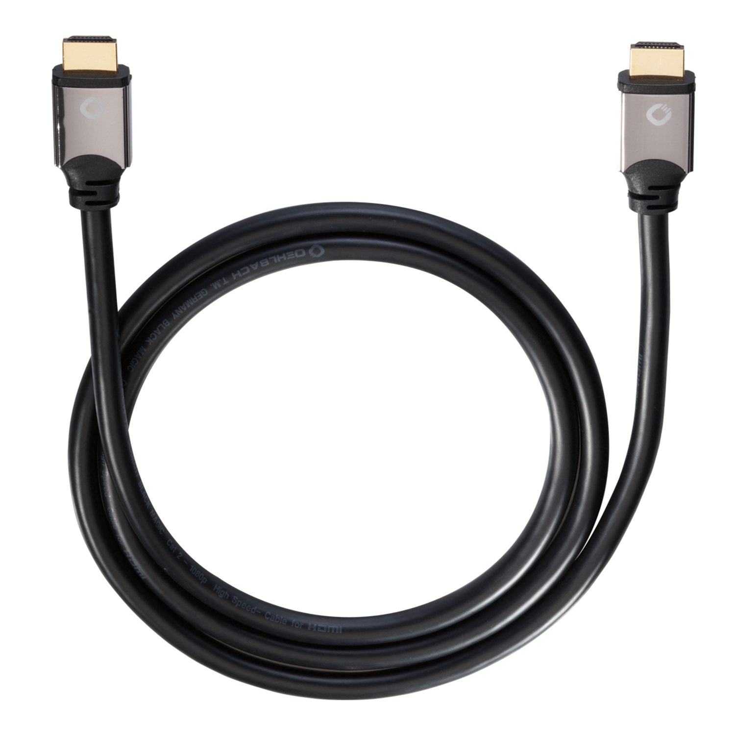 OEHLBACH Black Magic High-Speed-HDMI®-Kabel mit Ethernet HDMI-Kabel, HDMI, HDMI (750 cm), High Performance, Flexibel