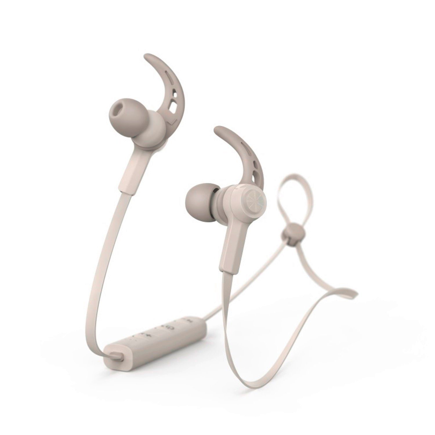 Hama Sport BT Kopfhörer Bluetooth Bluetooth mit Wiedergabe-Steuerung, Bluetooth, Mikrofon, Headset Wiedergabe-Steuerung, Ohrbügel Mikrofon) (Anruffunktion, Anruf-Funktionen, Schweißfest, Smartphone-Headset 5.0