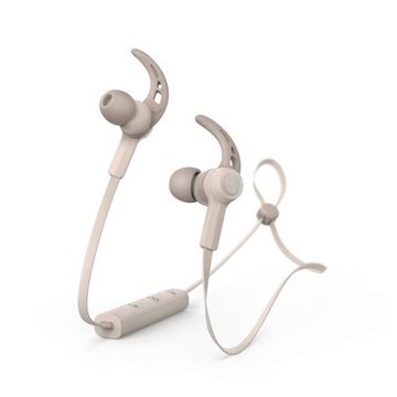 Hama Sport BT Kopfhörer Bluetooth Headset Ohrbügel Smartphone-Headset (Anruffunktion, Bluetooth, Mikrofon, Wiedergabe-Steuerung, Bluetooth 5.0, Schweißfest, Anruf-Funktionen, Wiedergabe-Steuerung, mit Mikrofon)