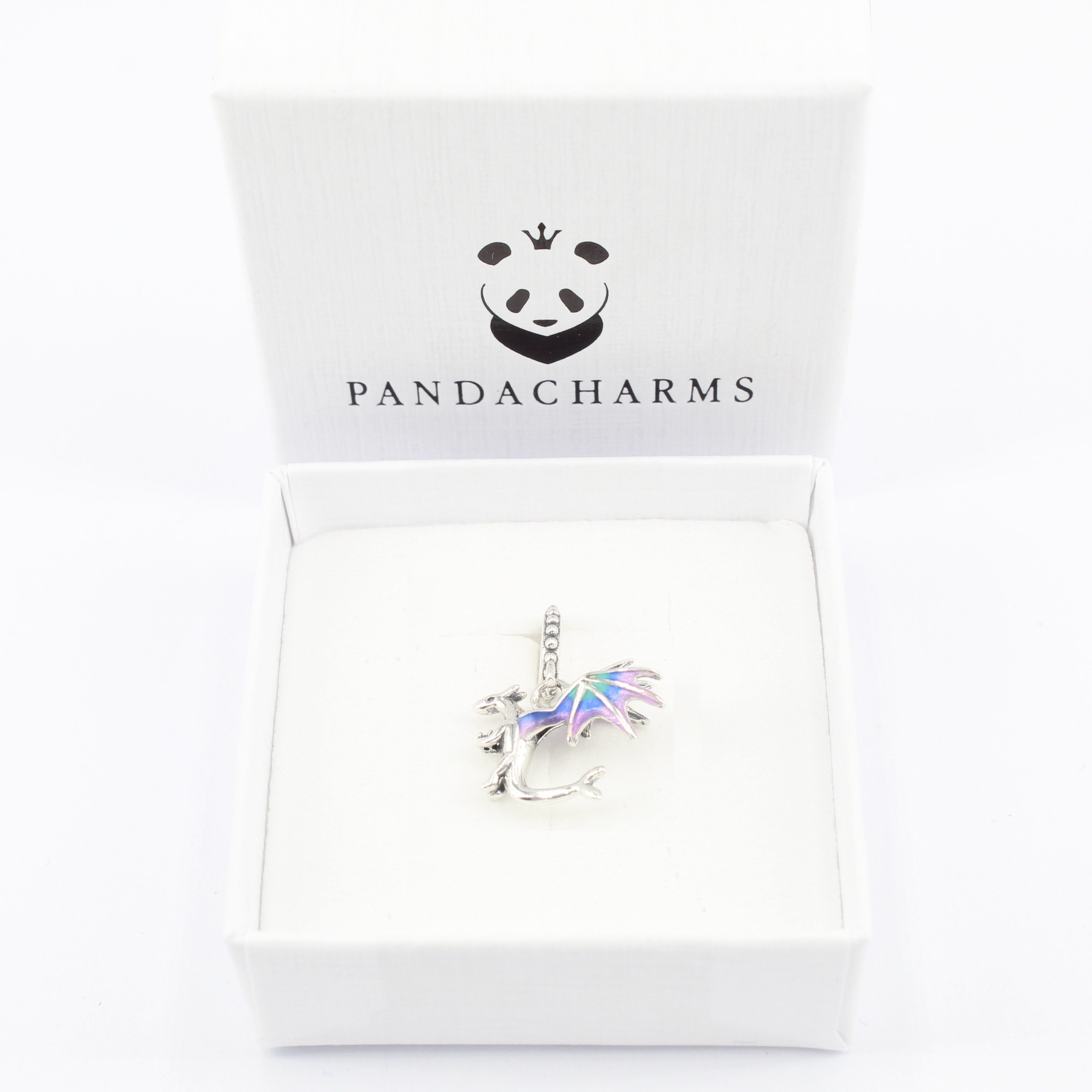 PANDACHARMS Bead Bunter Drache Charm Anhänger, 925er Sterling Silber – Bild 2 von 4
