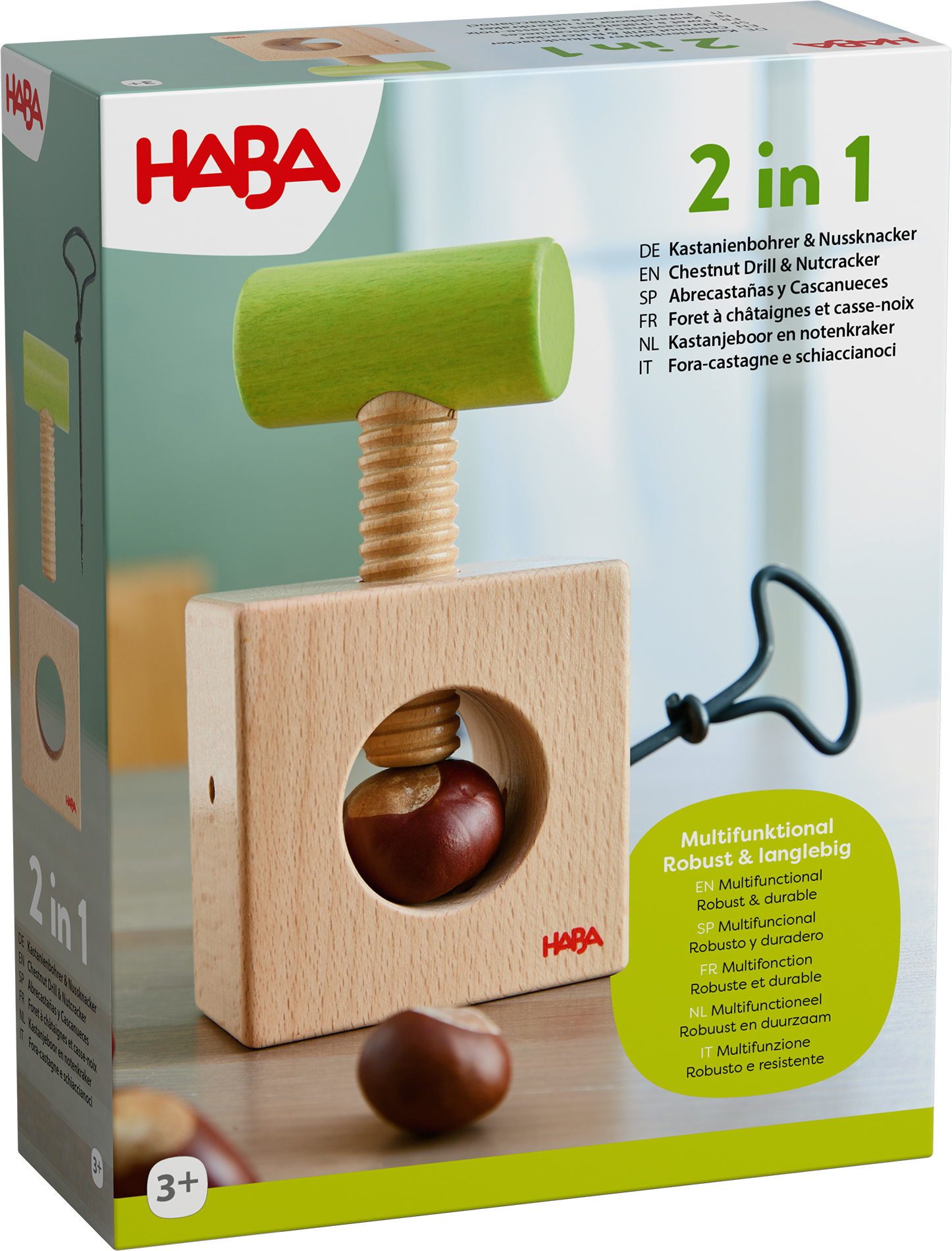 Haba Weihnachtsfigur Dekoration Kastanienbohrer & Nussknacker 2 in 1 2012298001