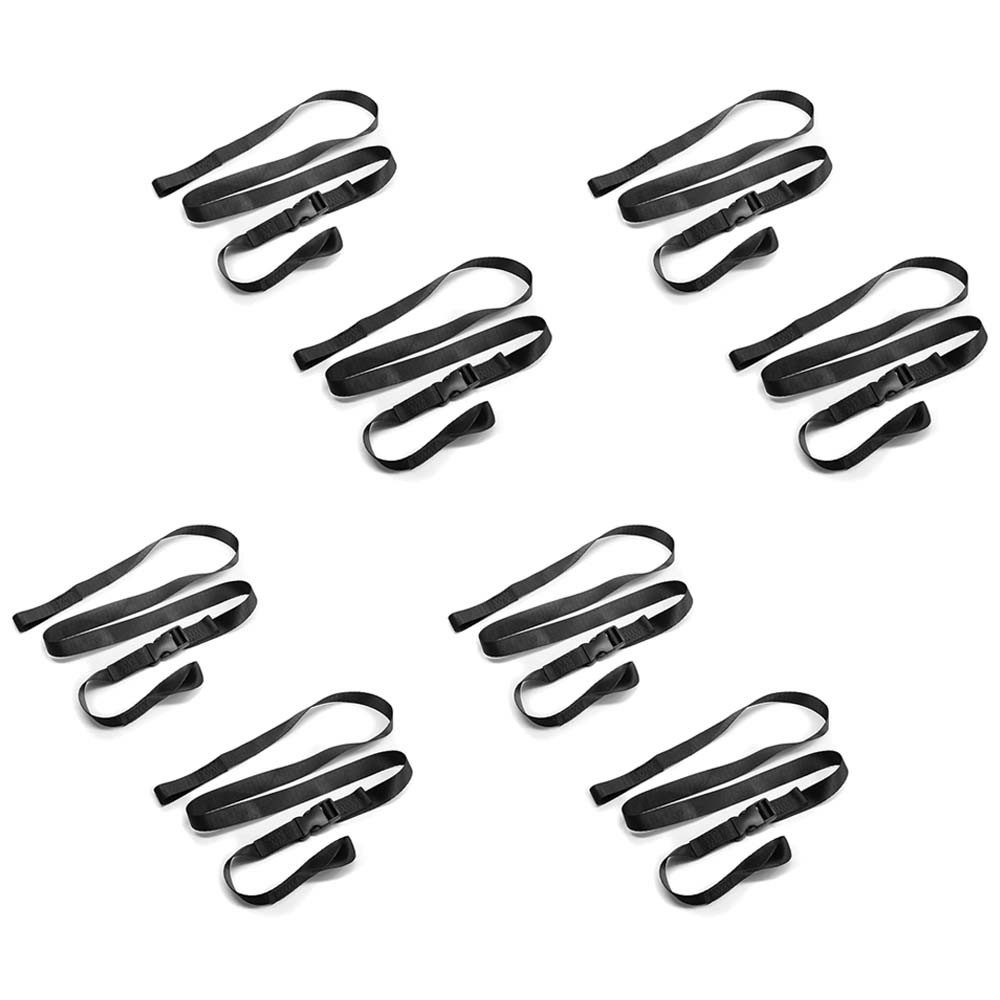 Spanngurt 4er-Set Motorrad Schlaufengurt Set 2 Stück # 1,5m schwarz