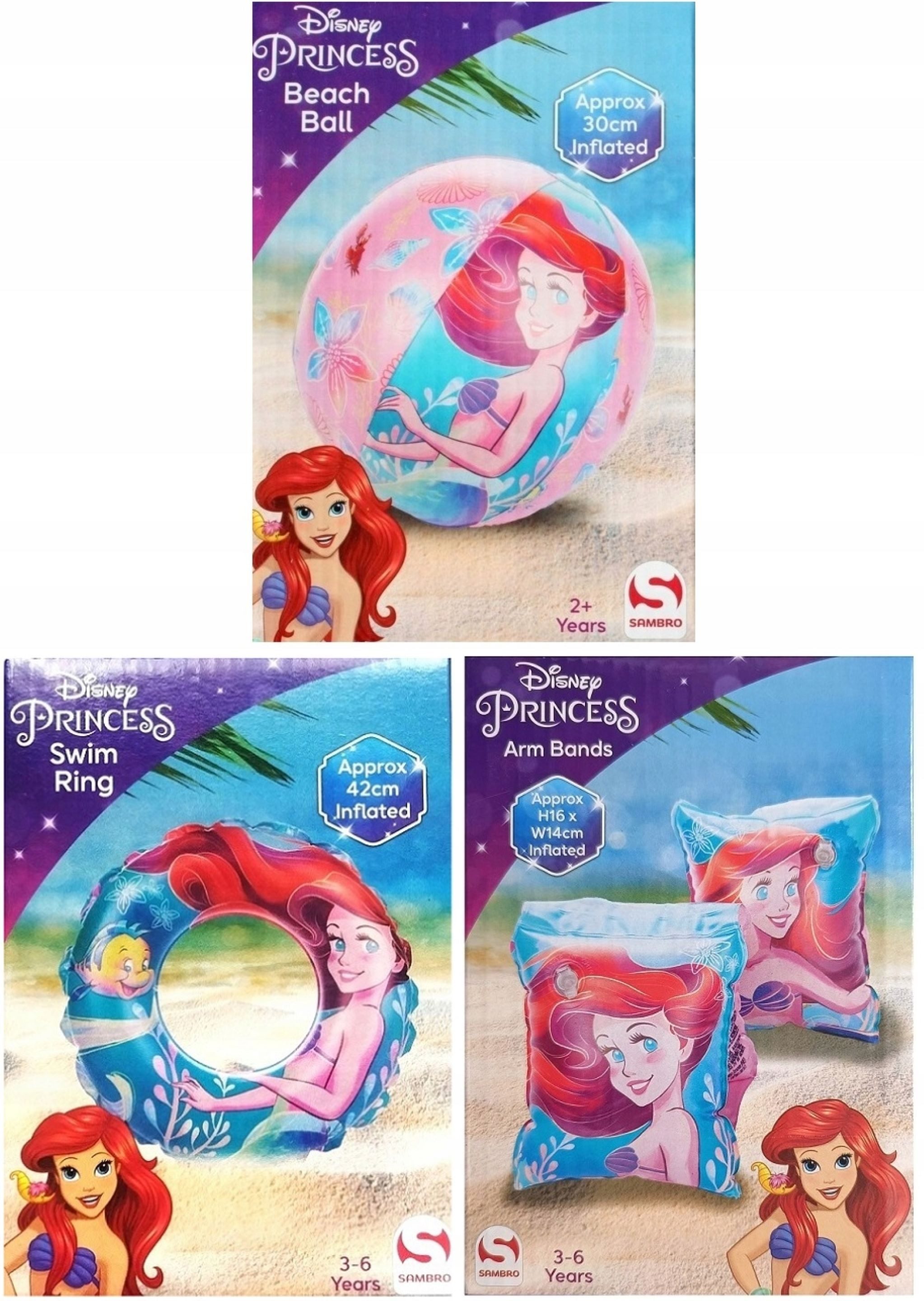 Schwimmreifen Disney Princess Ariel Schwimmset: Ring, Ärmel, Ball