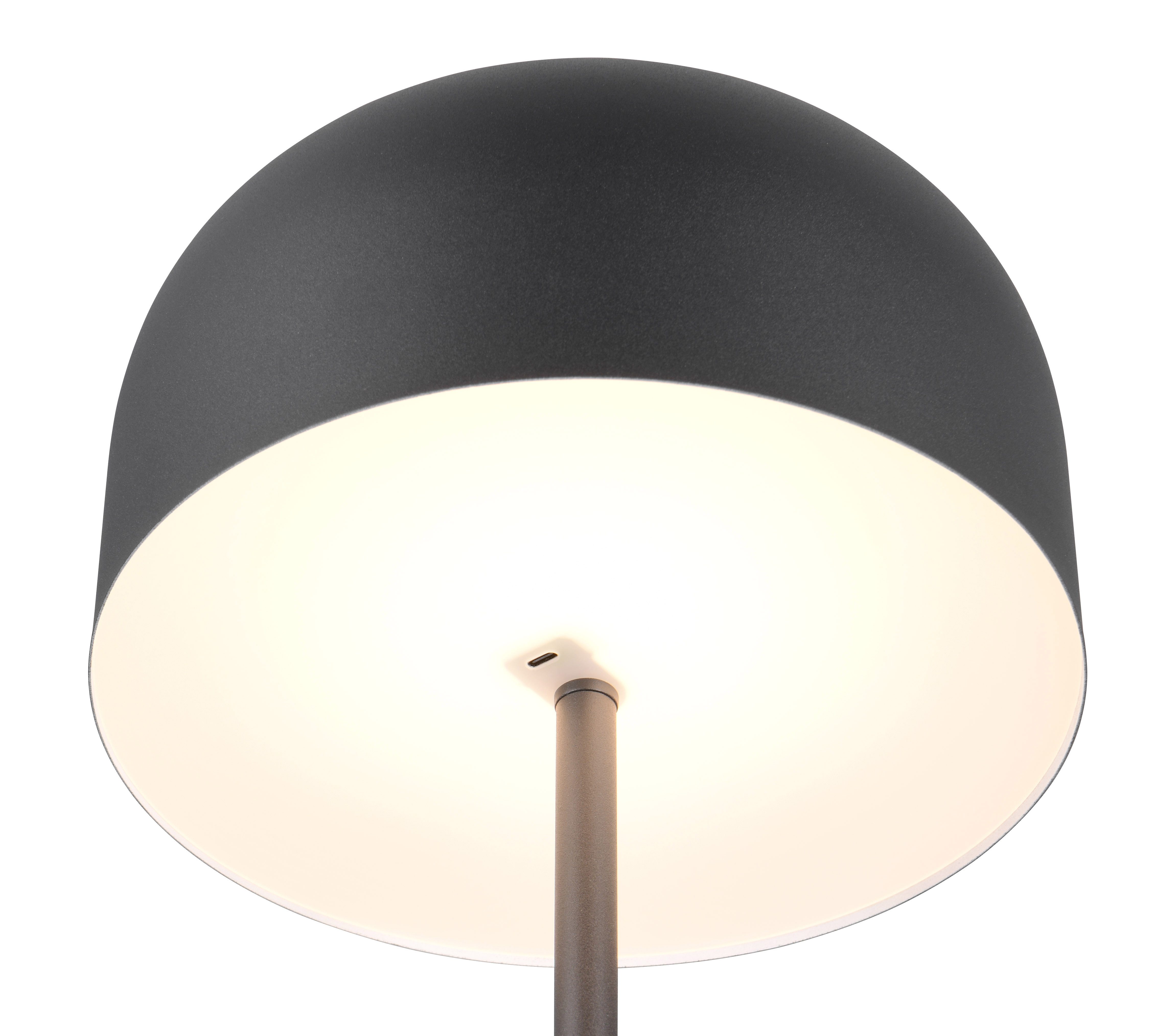 Reality Leuchten LED Stehlampe JEFF, Akku LED Stehleuchte mit USB, 2,5W 250 Lumen 3000K warmweiß, Dimmfunktion, USB-Ladefunktion, mehrere Helligkeitsstufen, LED fest integriert, Warmweiß, Akku LED Stehlampe mit Touchdimmer, USB-Anschluss Höhe max 147 cm