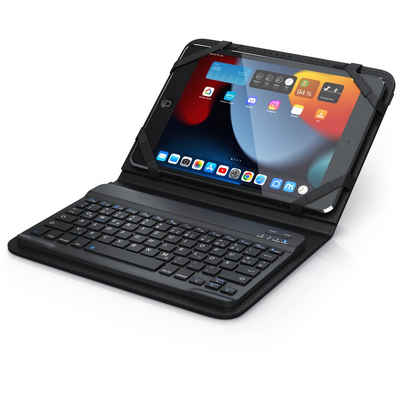 Aplic Tablet-Tastatur (Bluetooth-Keyboard, 9-10" Tablets Kunstledercase für den Transport)