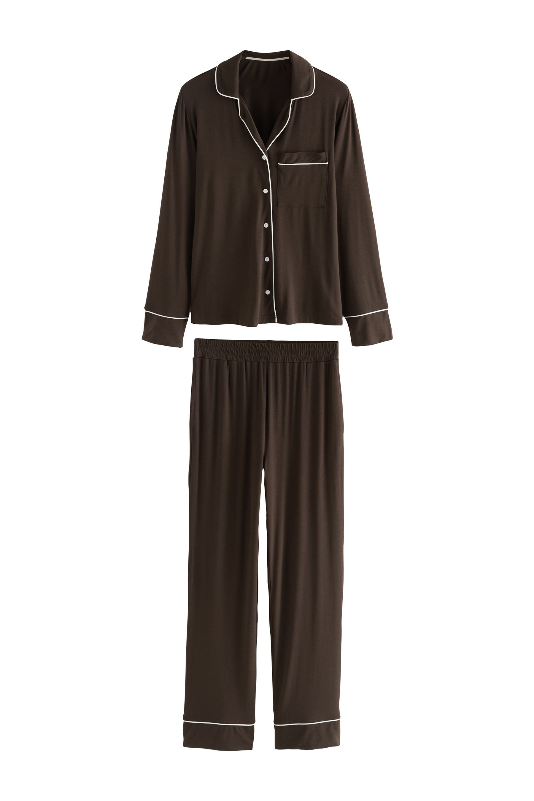 Pyjama Laura Ashley Pyjama mit Knopfleiste aus Modal