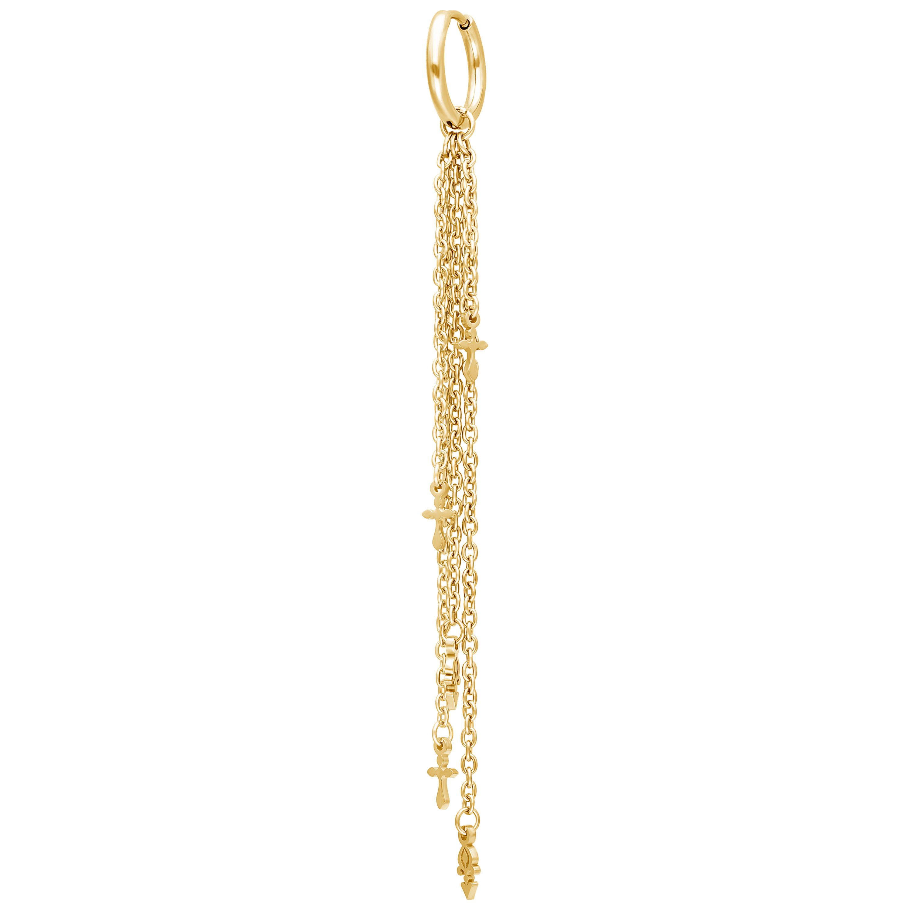 Paar Ohrhänger Golden Immortal Hoops Pair