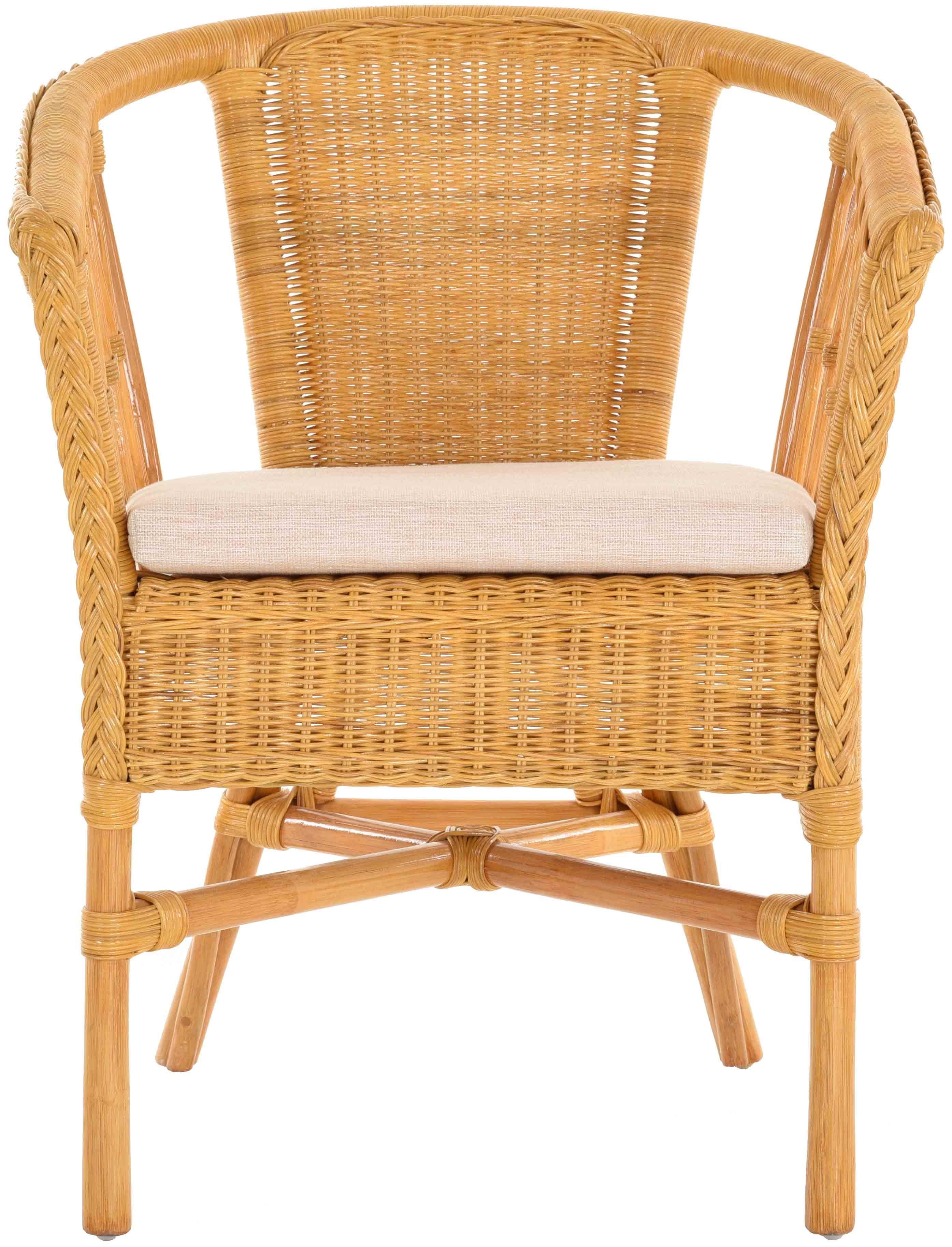 Krines Home Sessel Stapelbarer Rattansessel Bistro günstig online kaufen