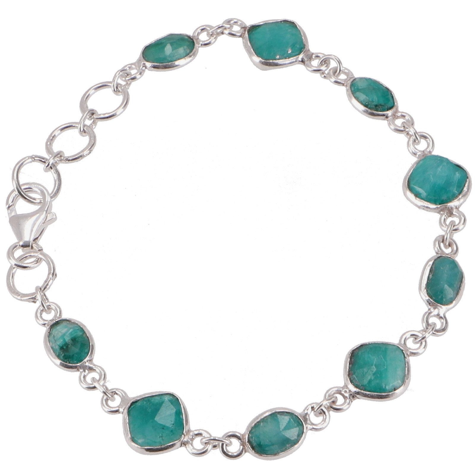 Armreif Indisches Boho Silber Armband, Edelsteinarmband..
