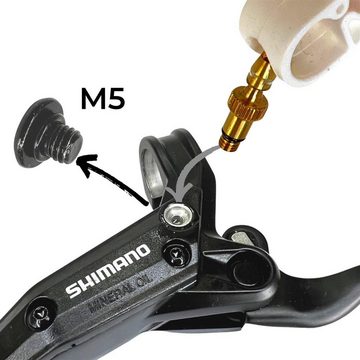 Fantic26 Fahrrad-Montageständer Service Kit für SHIMANO Mineralöl Scheibenbremsen M5 Befüllanschluss