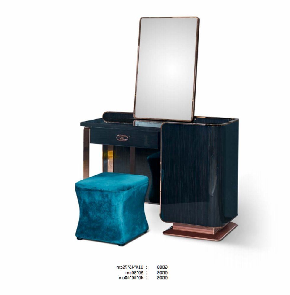 JVmoebel Schminktisch, Schminktisch Holz Schwarz Konsolen Modern Design Möbel Luxus