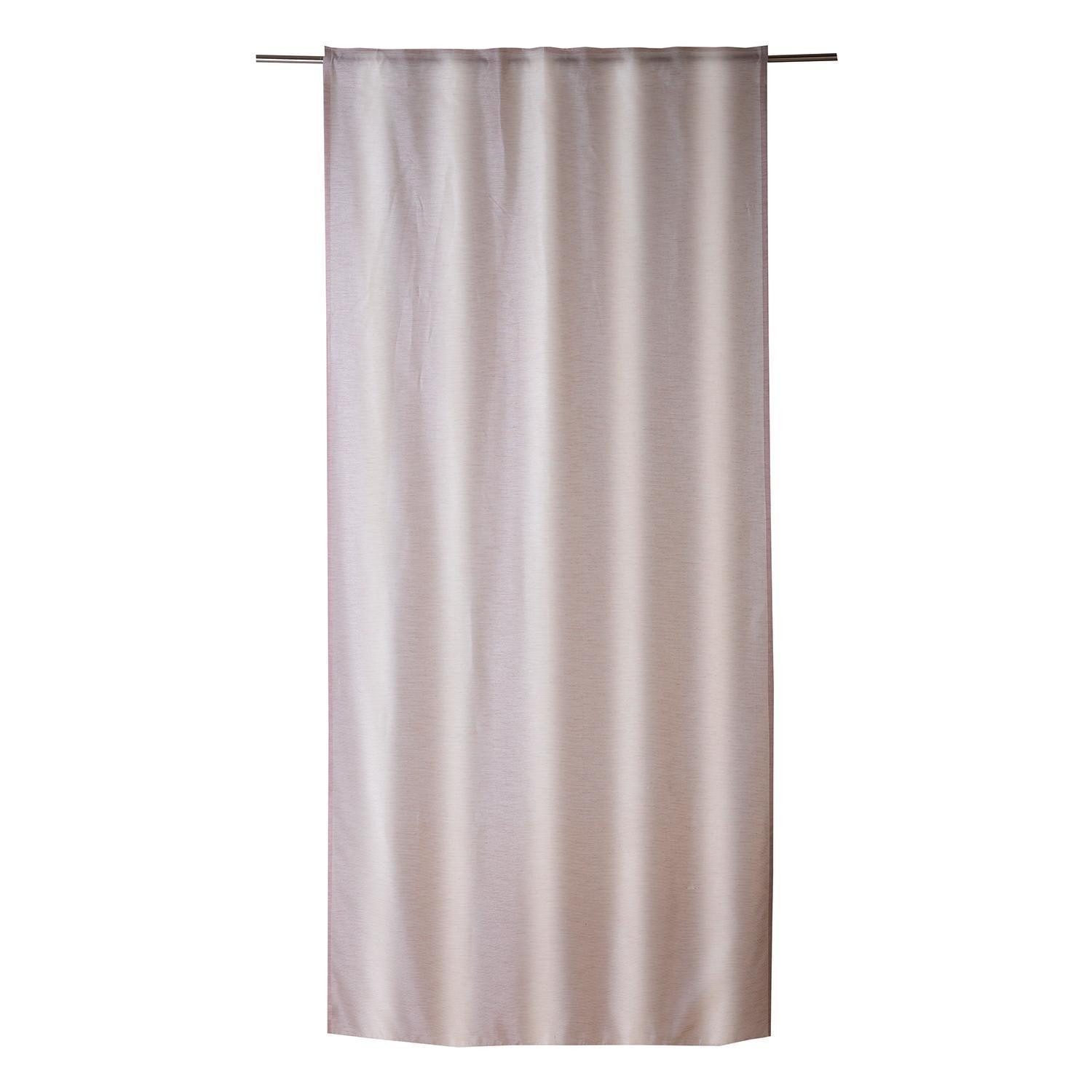 Vorhang AKZENT, 135 x 245 cm, Sandfarben, (1 St), verdeckte Schlaufen, transparent, Polyester, verdeckte Schlaufen