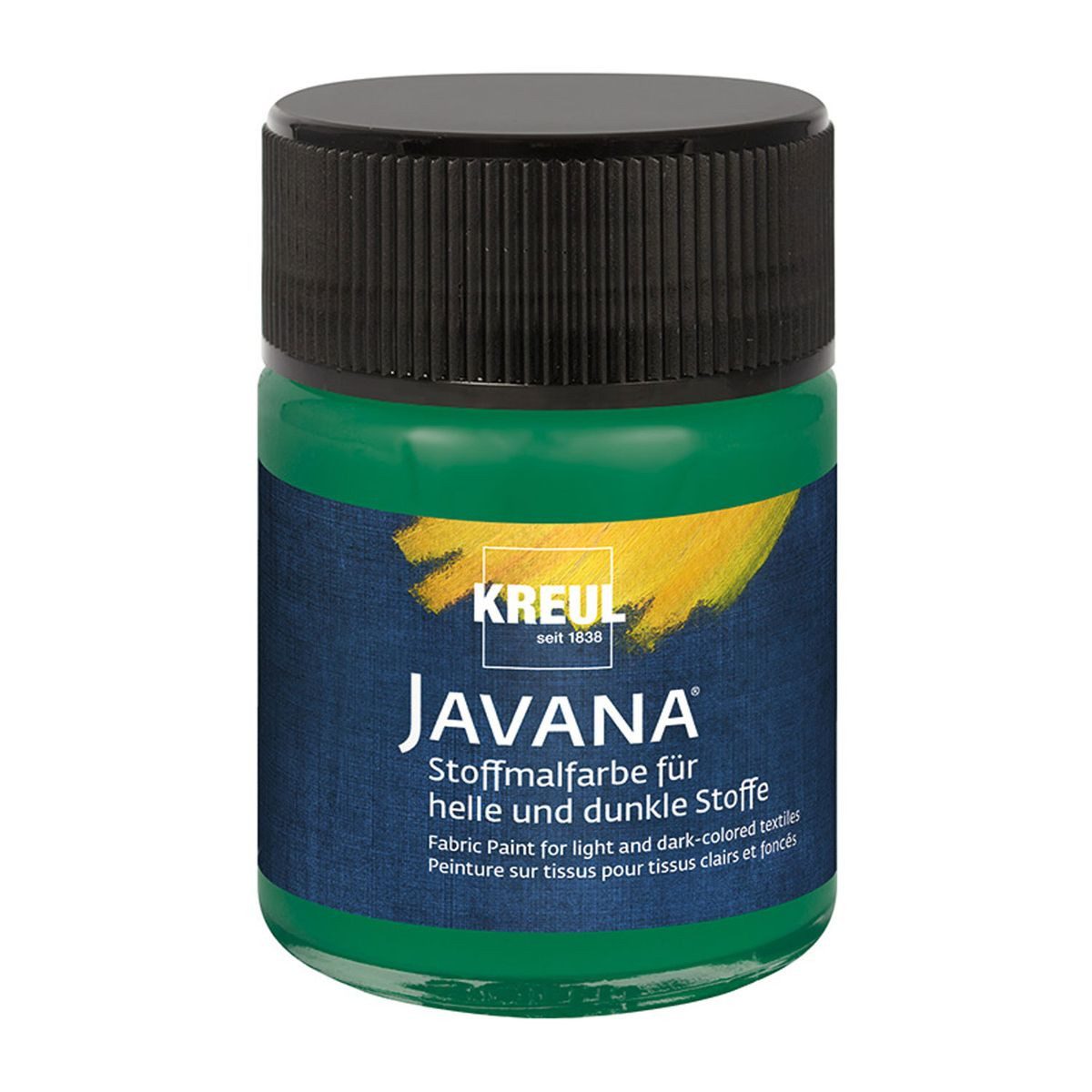 C. KREUL Stoffmalfarbe KREUL Stoffmalfarbe JAVANA dunkelgrün 50ml Glas