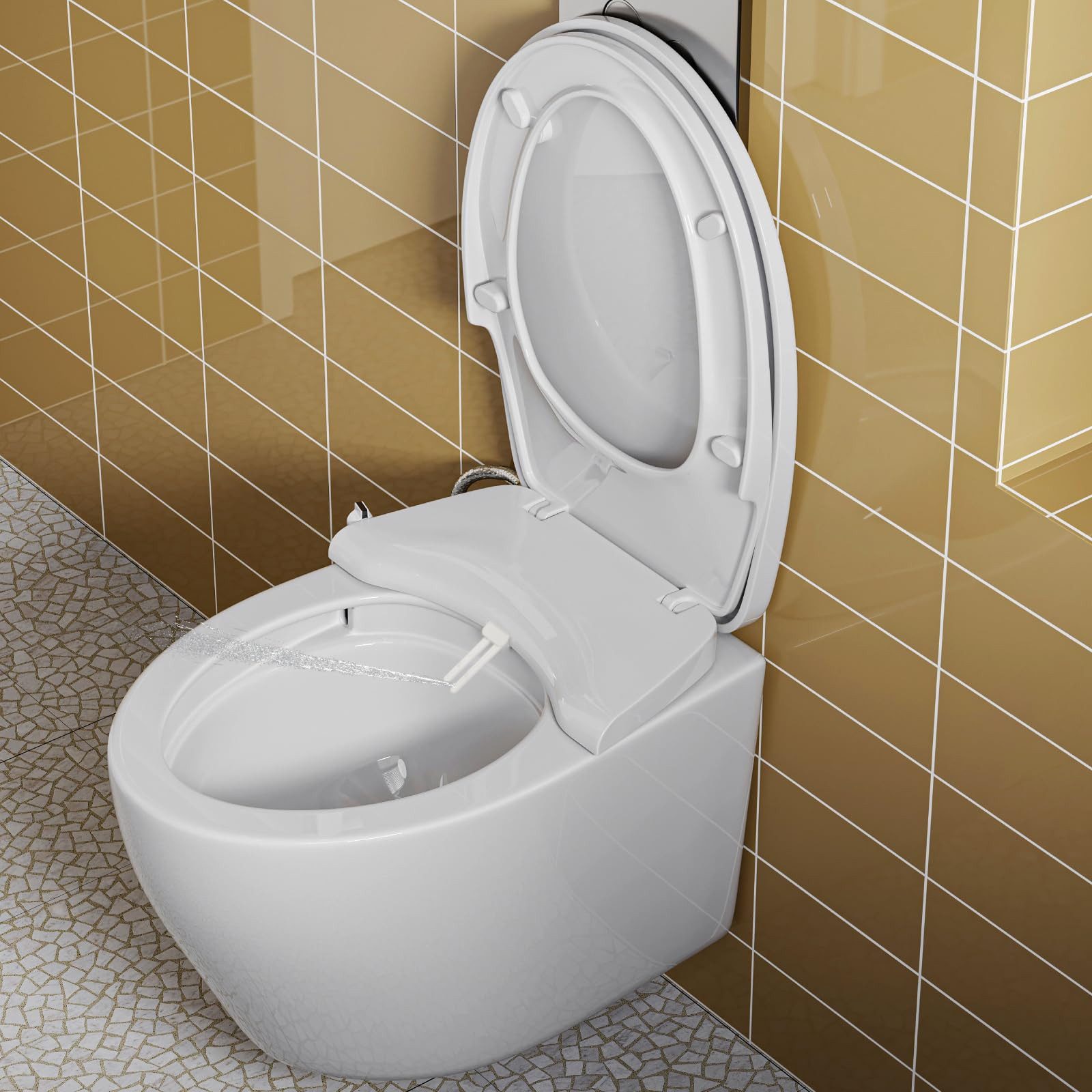 HOROW Dusch-WC Hänge WC mit Bidet günstig online kaufen