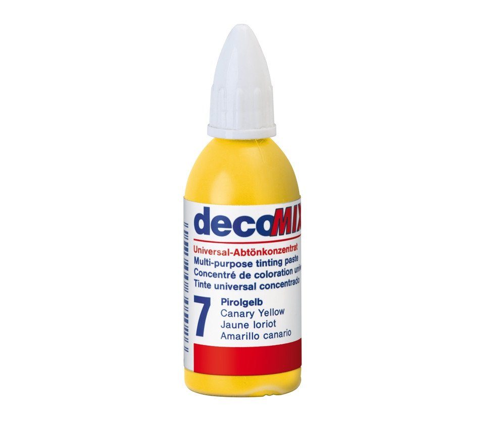 decotric® Vollton- und Abtönfarbe Decotric Abtönkonzentrat 20 ml pirolgelb