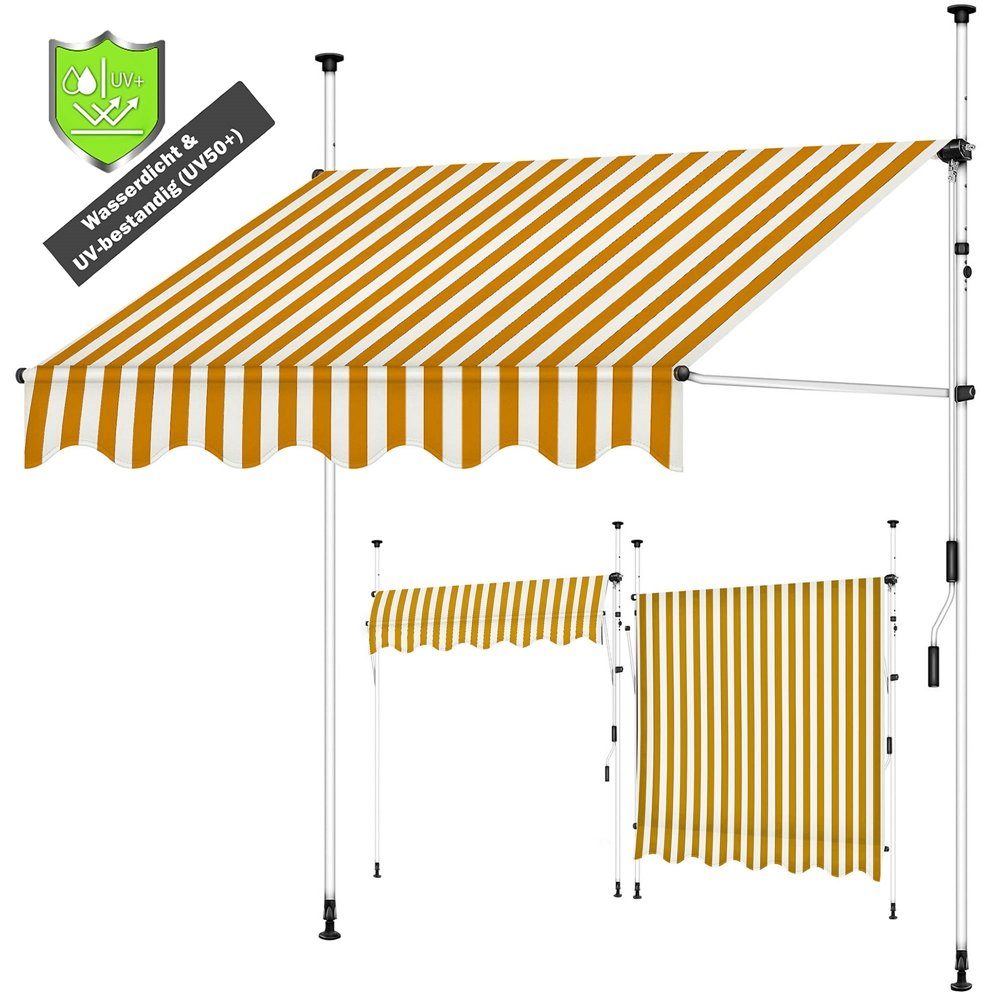 Mucola Klemmmarkise Klemmmarkise Balkon Markise Sonnenschutz Fenstermarkise günstig online kaufen