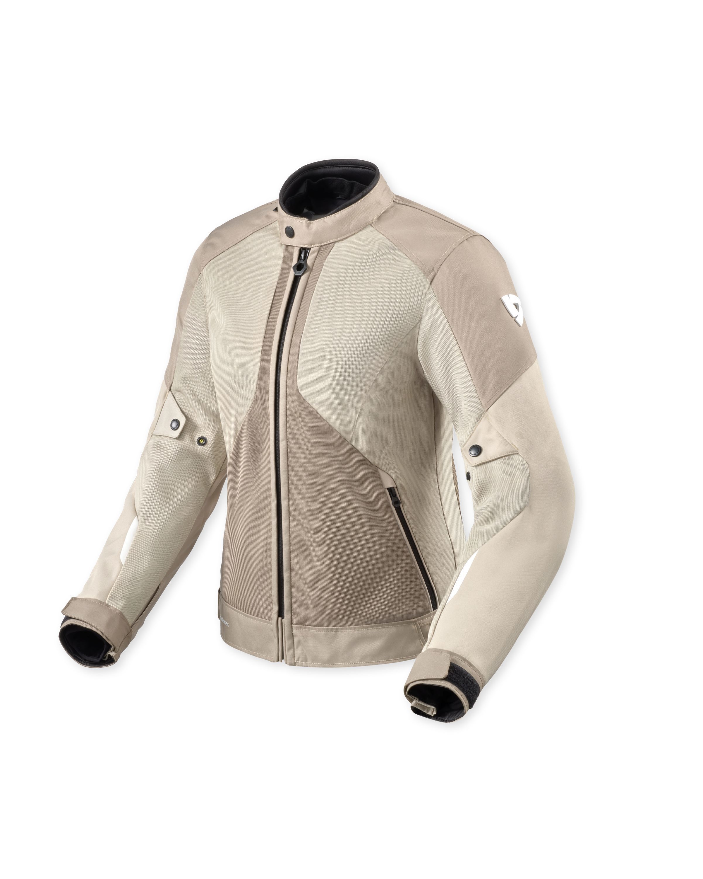 Revit Motorradjacke Torque 3 H2O Ladies belüftete Motorrad Jacke Damen Sand Weiß