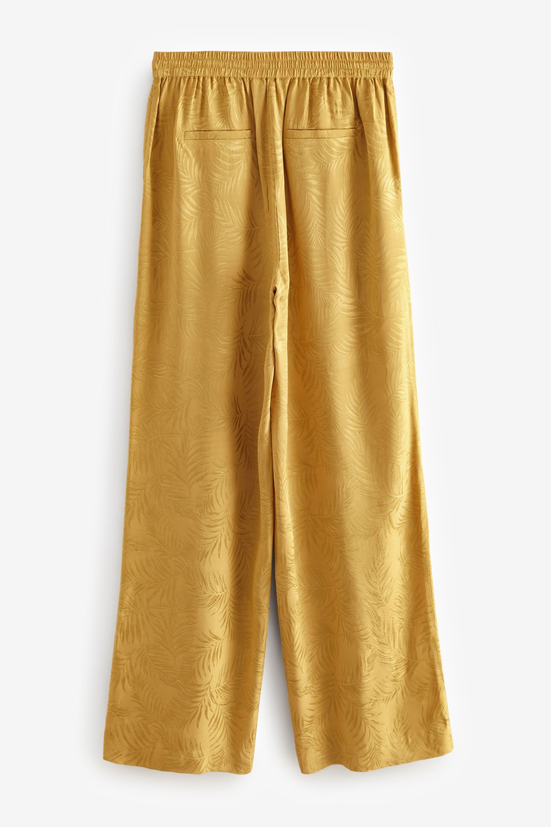 Next Anzughose Satin-Jacquardhose mit weitem Beinschnitt günstig online kaufen
